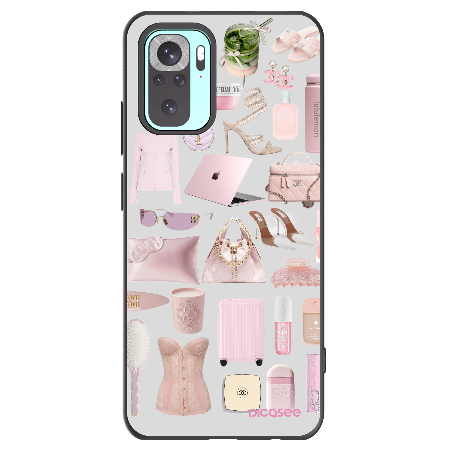 Picasee Μαύρη θήκη σιλικόνης για Xiaomi Redmi Note 10 Pro - Glam Babe