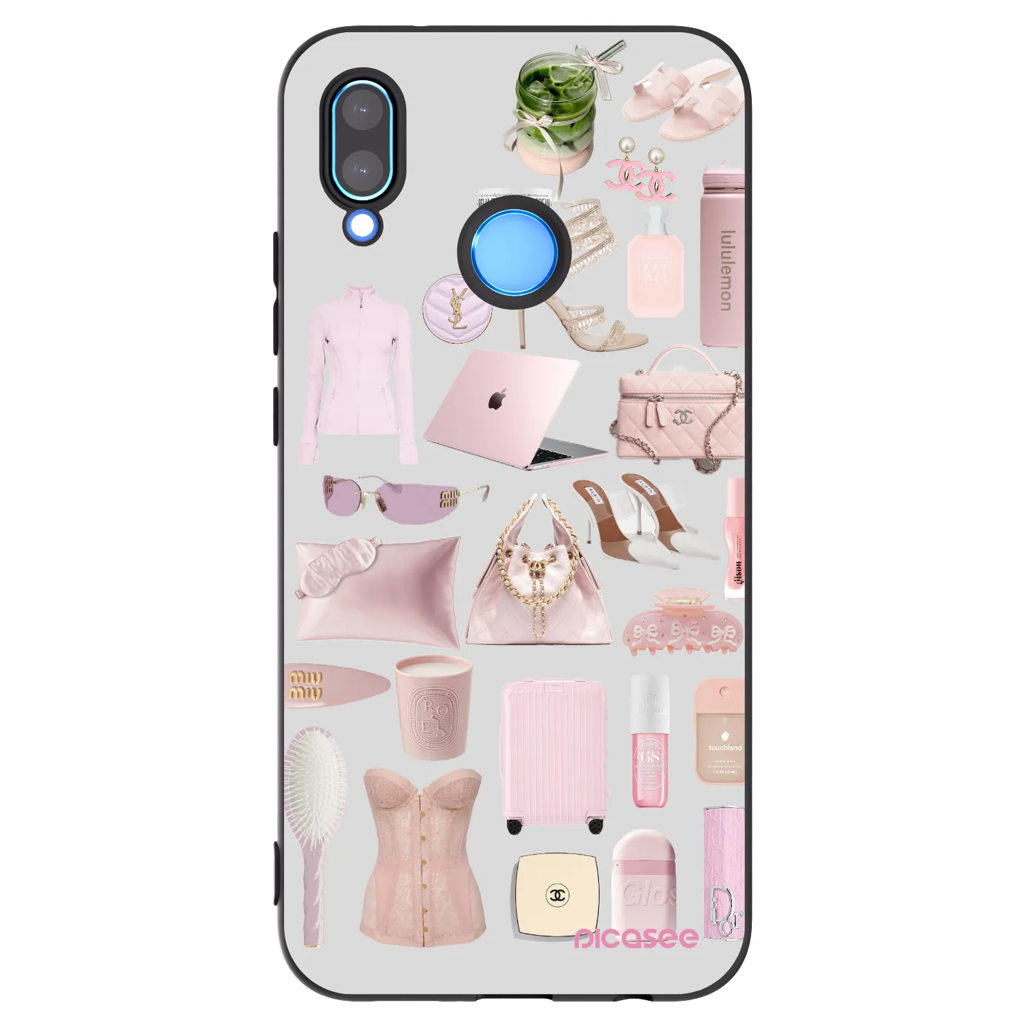 Picasee Μαύρη θήκη σιλικόνης για Huawei P20 Lite - Glam Babe