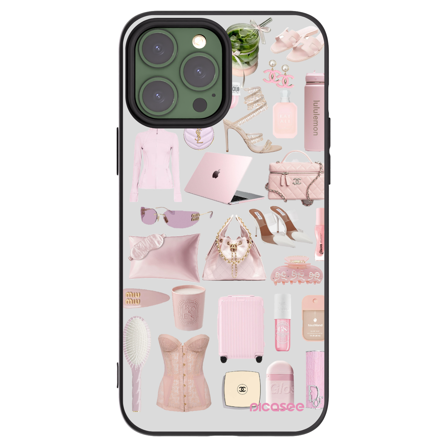 Picasee Μαύρη θήκη σιλικόνης για Apple iPhone 13 Pro Max - Glam Babe