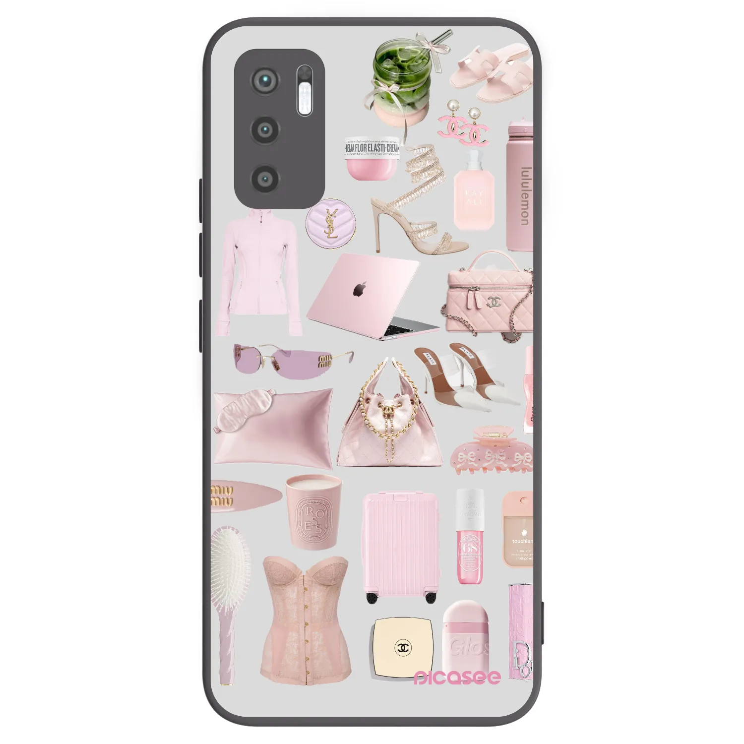 Picasee Μαύρη θήκη σιλικόνης για Xiaomi Redmi Note 10 5G - Glam Babe