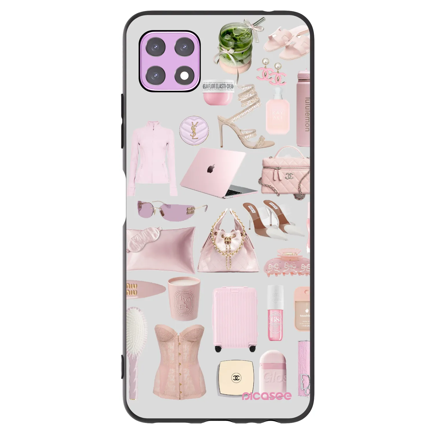 Picasee Μαύρη θήκη σιλικόνης για Samsung Galaxy A22 A226B 5G - Glam Babe