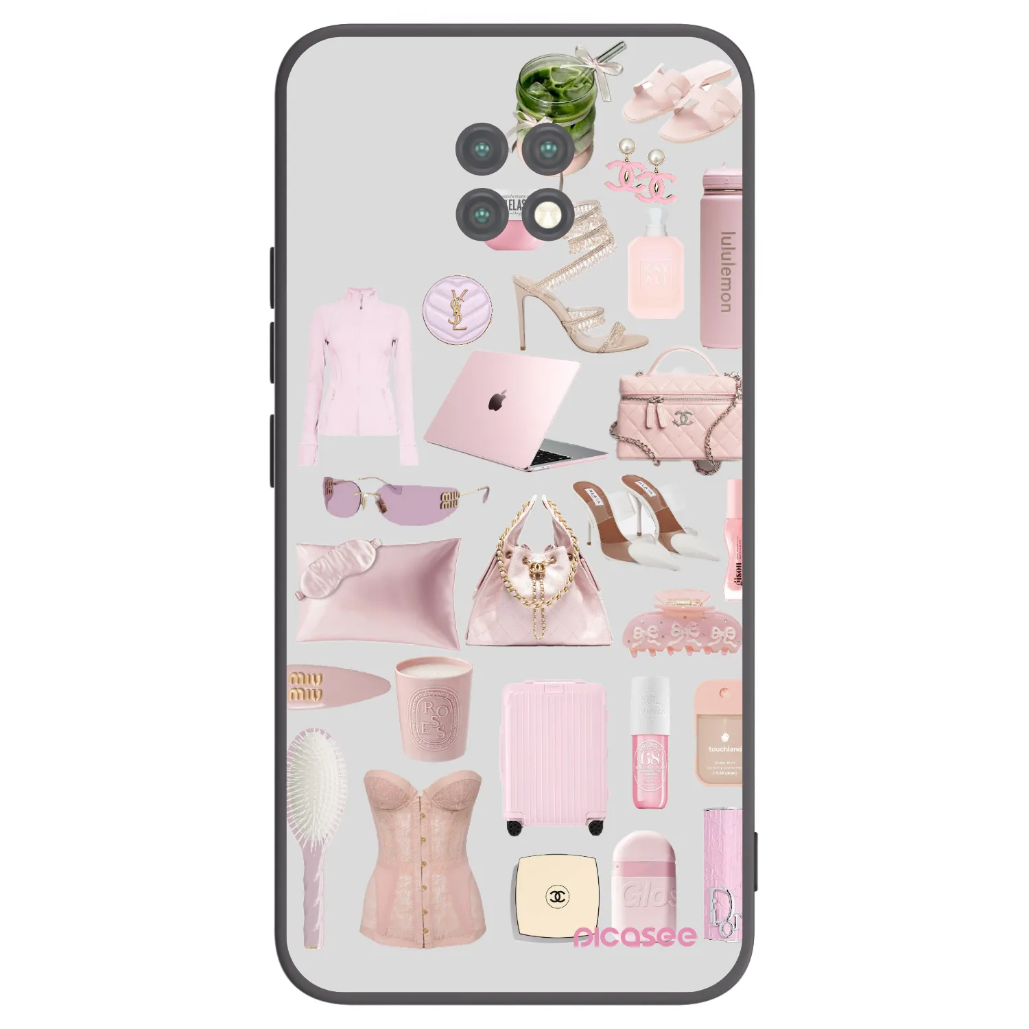 Picasee Μαύρη θήκη σιλικόνης για Xiaomi Redmi Note 9T - Glam Babe