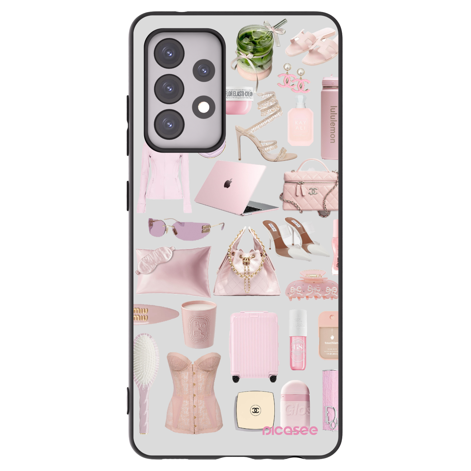Picasee Μαύρη θήκη σιλικόνης για Samsung Galaxy A52s 5G A528B - Glam Babe