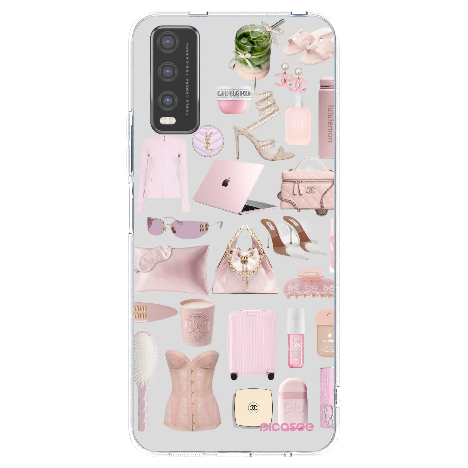Picasee διαφανής θήκη σιλικόνης Vivo Y20s - Glam Babe