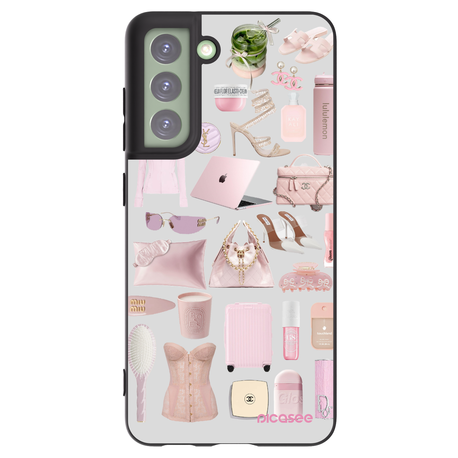 Picasee Μαύρη θήκη σιλικόνης για Samsung Galaxy S21 FE 5G - Glam Babe