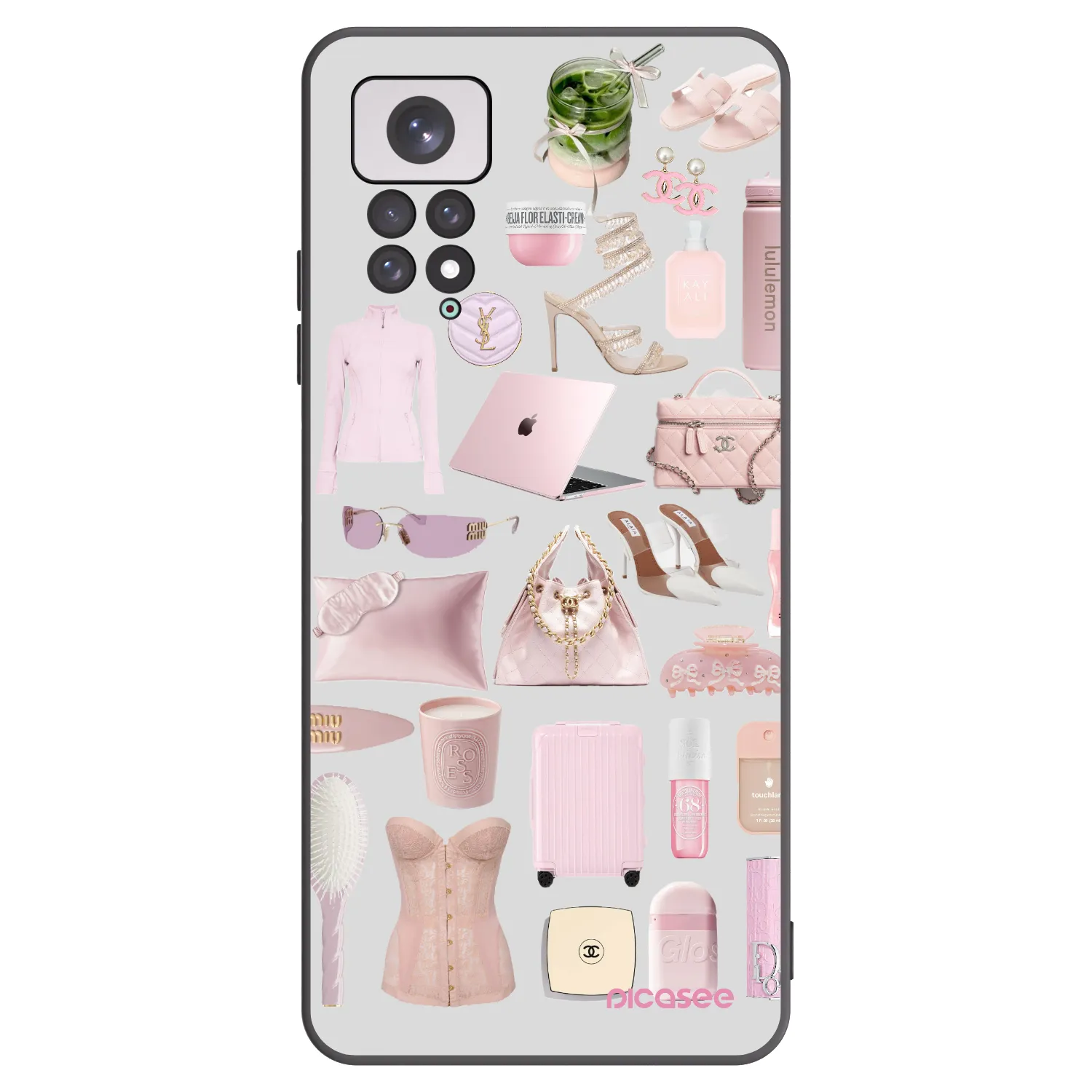 Picasee Μαύρη θήκη σιλικόνης για Xiaomi Redmi Note 11 - Glam Babe