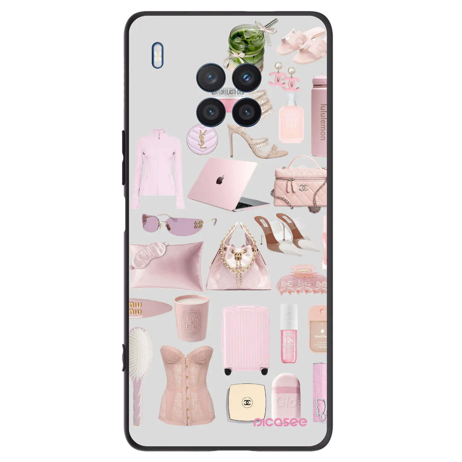 Picasee Μαύρη θήκη σιλικόνης για Honor 50 Lite - Glam Babe