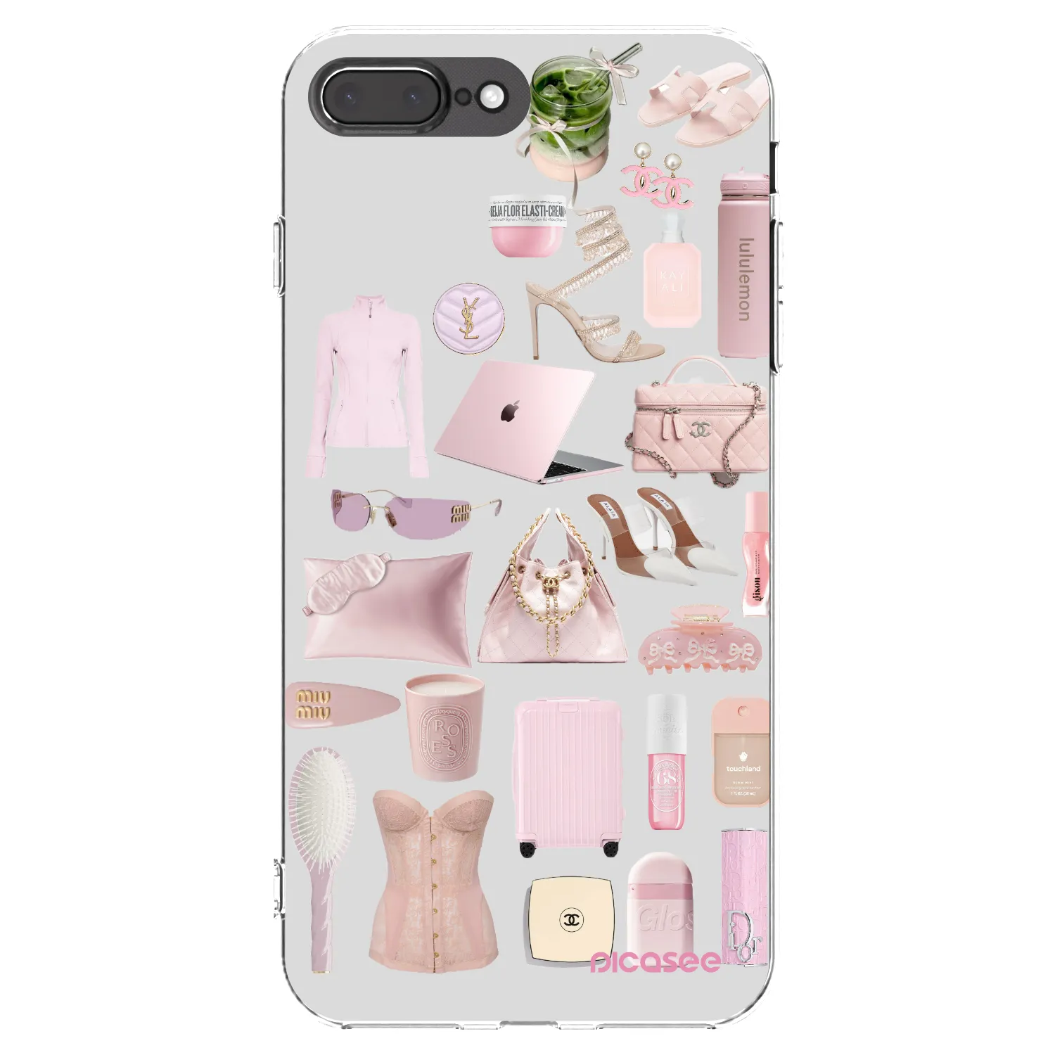 Picasee διαφανής θήκη σιλικόνης Apple iPhone 8 Plus - Glam Babe