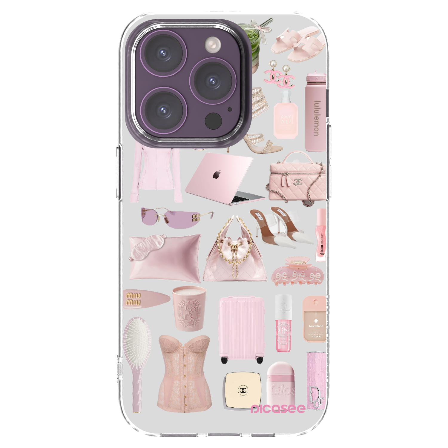 Picasee διαφανής θήκη σιλικόνης Apple iPhone 14 Pro - Glam Babe