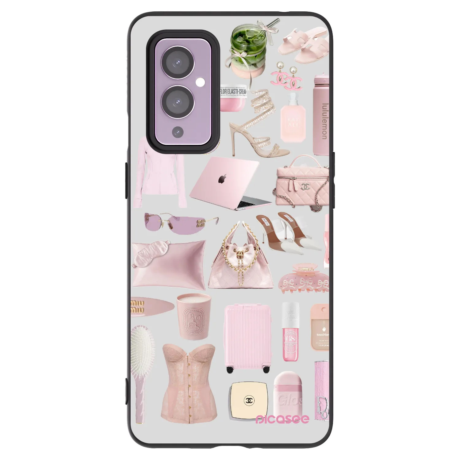 Picasee Μαύρη θήκη σιλικόνης για OnePlus 9 - Glam Babe