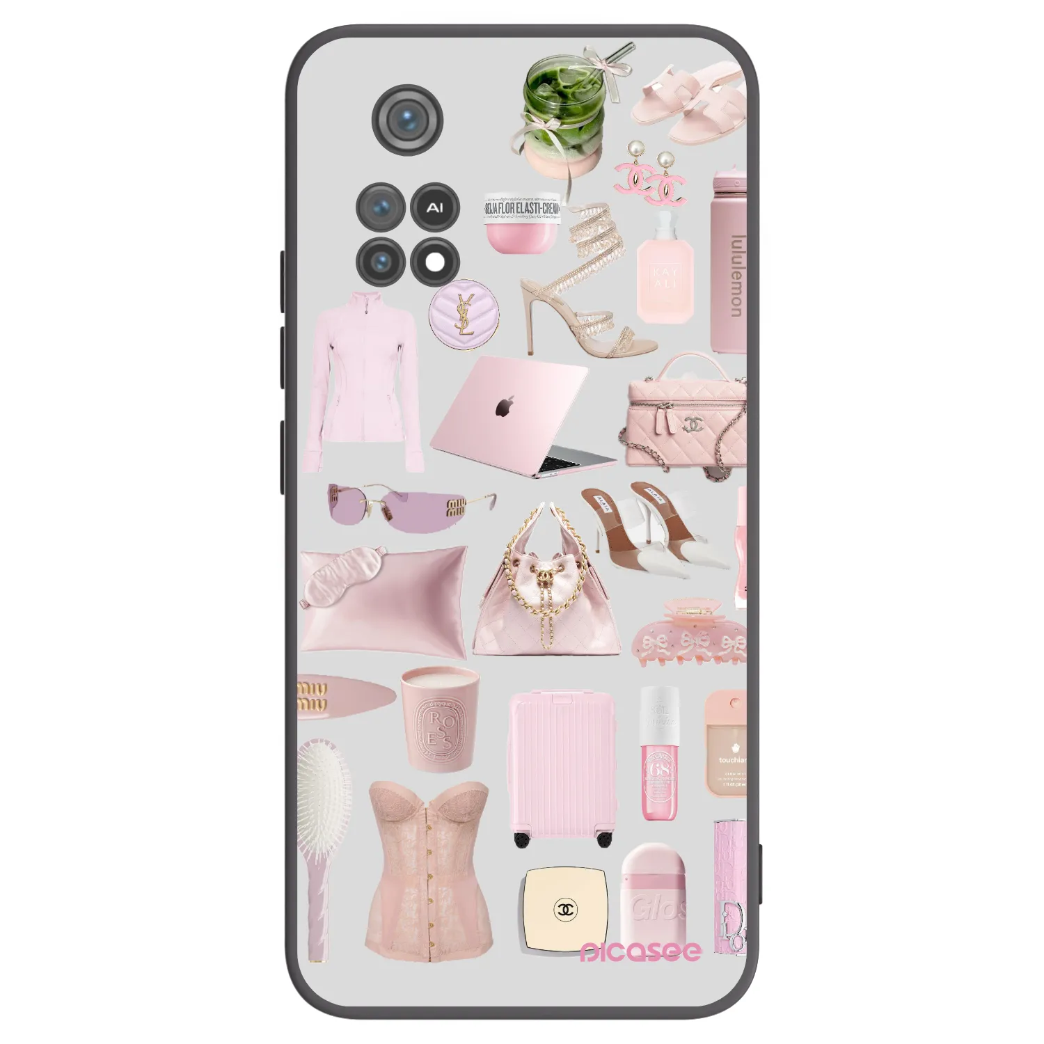 Picasee Μαύρη θήκη σιλικόνης για Xiaomi Poco M4 Pro - Glam Babe