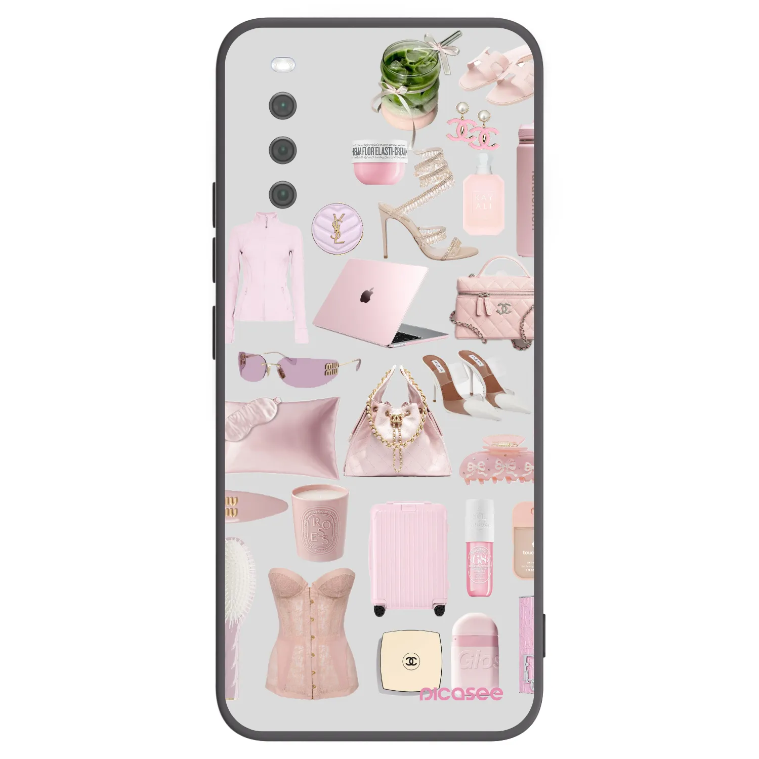 Picasee Μαύρη θήκη σιλικόνης για Sony Xperia 10 III - Glam Babe
