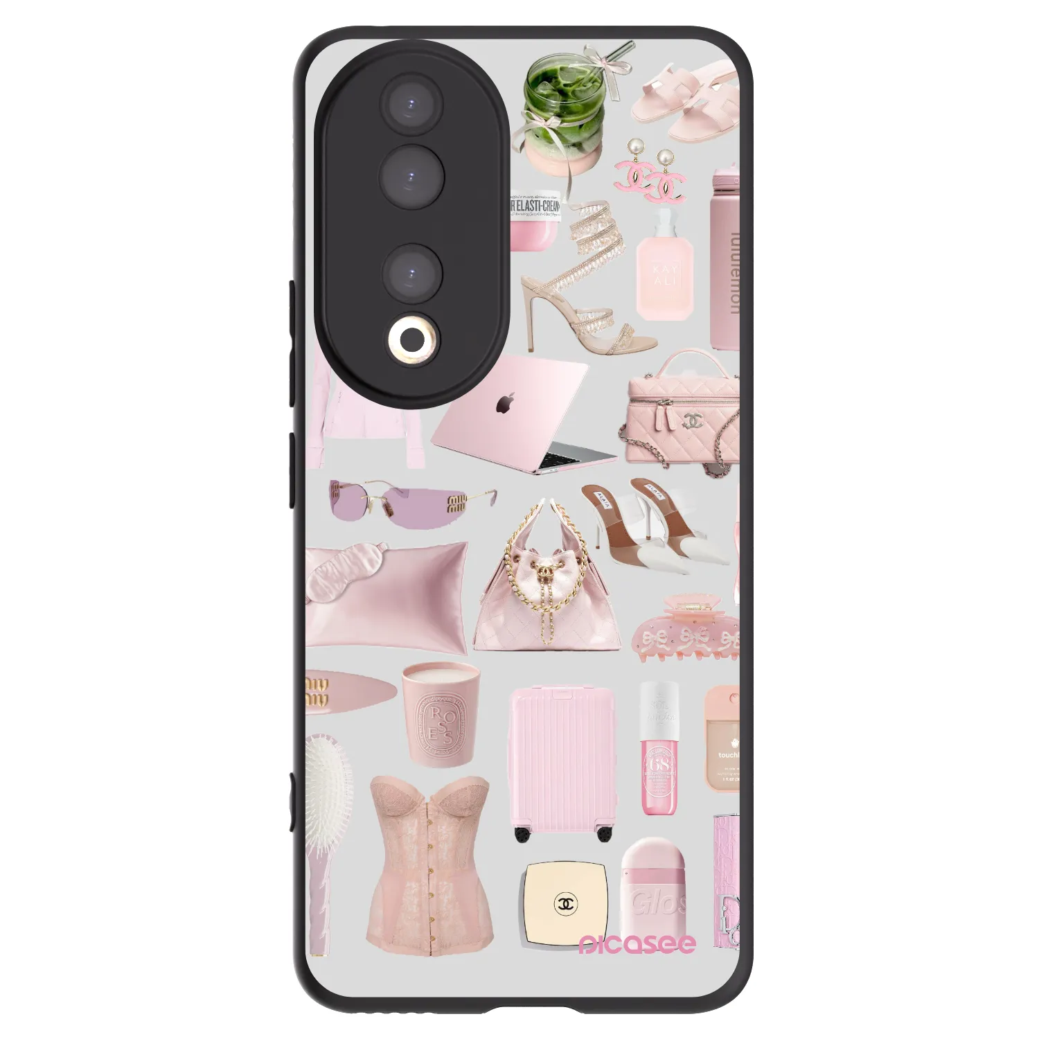 Picasee Μαύρη θήκη σιλικόνης για Honor 90 5G - Glam Babe