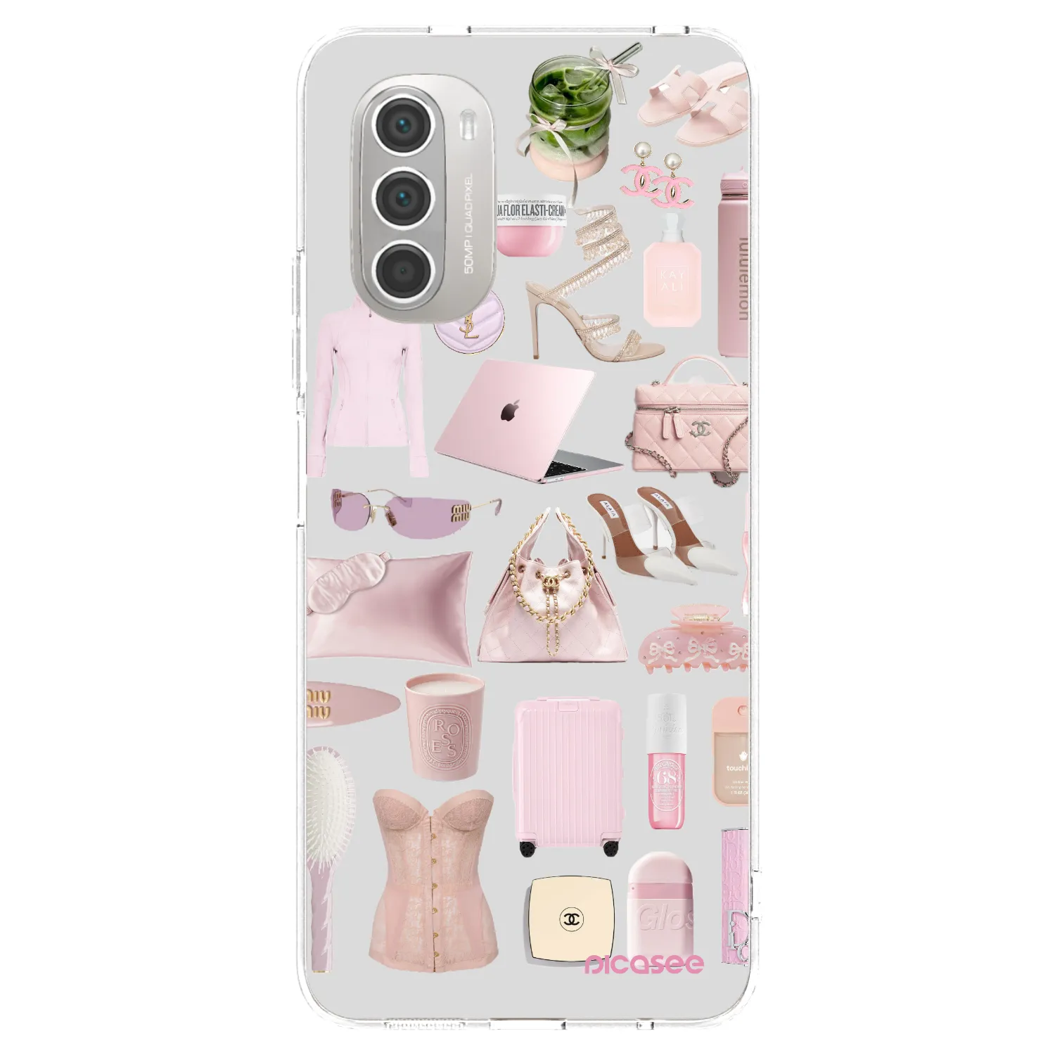 Picasee διαφανής θήκη σιλικόνης Motorola Moto G51 - Glam Babe