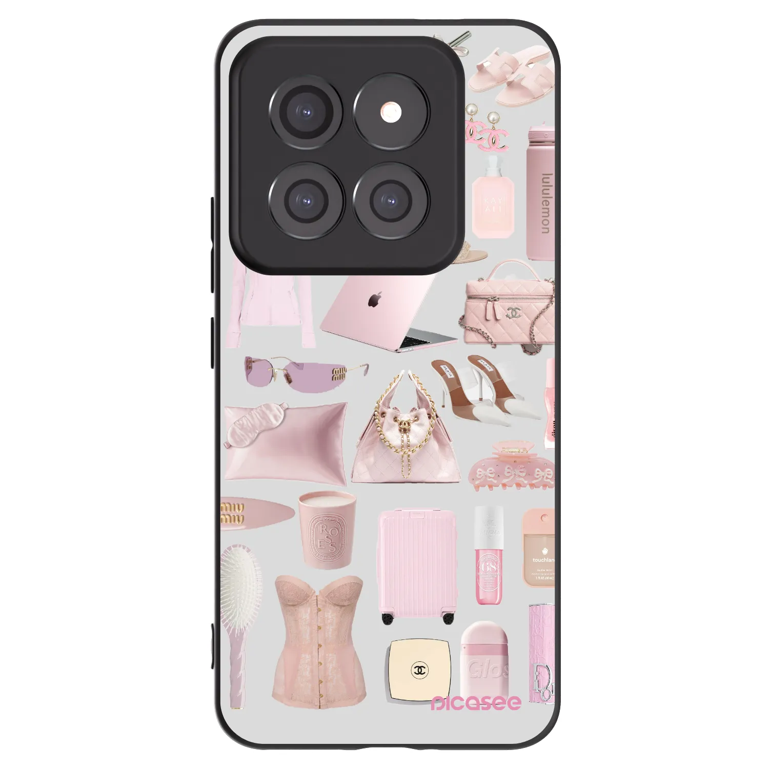 Picasee Μαύρη θήκη σιλικόνης για Xiaomi 14 Pro - Glam Babe