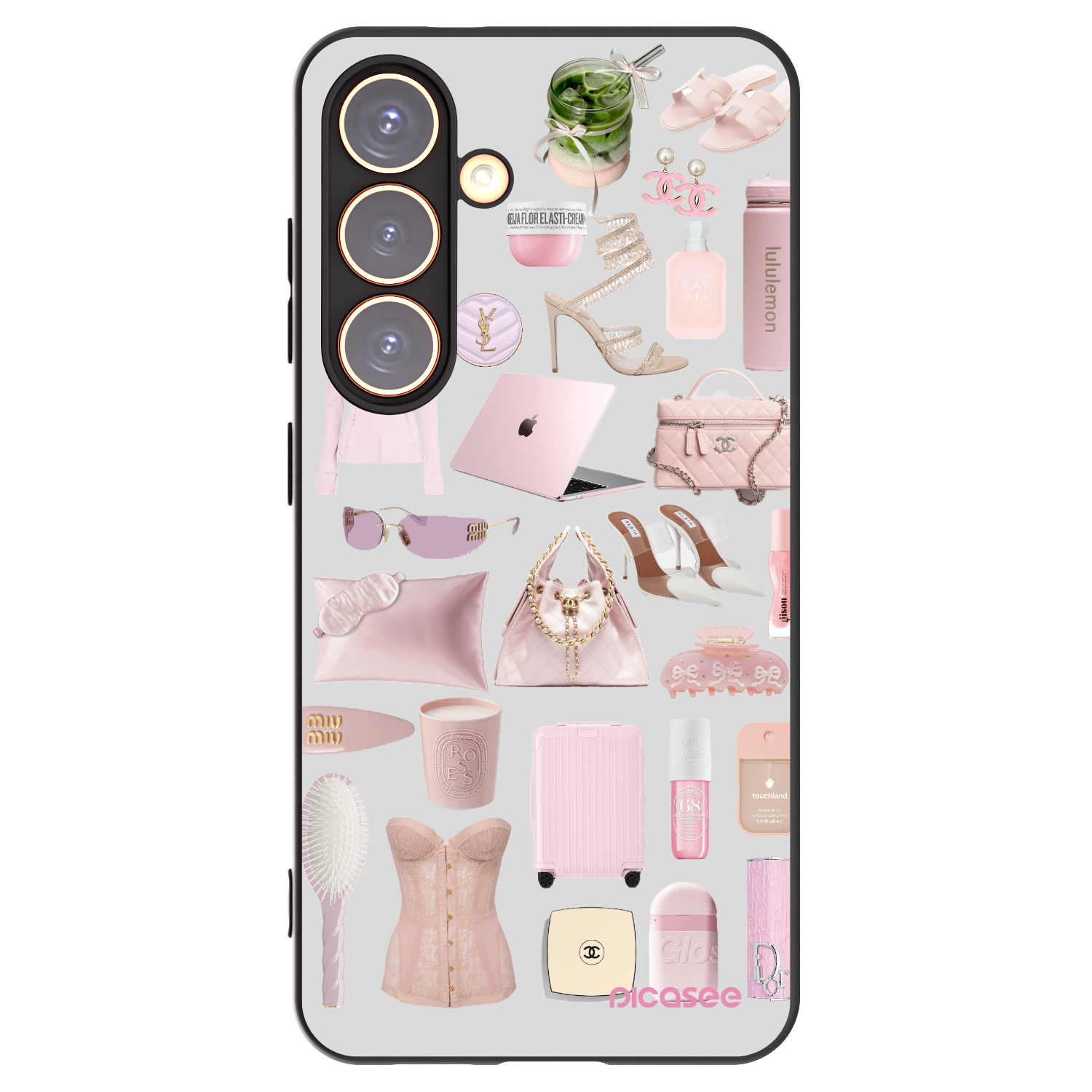 Picasee Μαύρη θήκη σιλικόνης για Samsung Galaxy S24 S921B 5G - Glam Babe