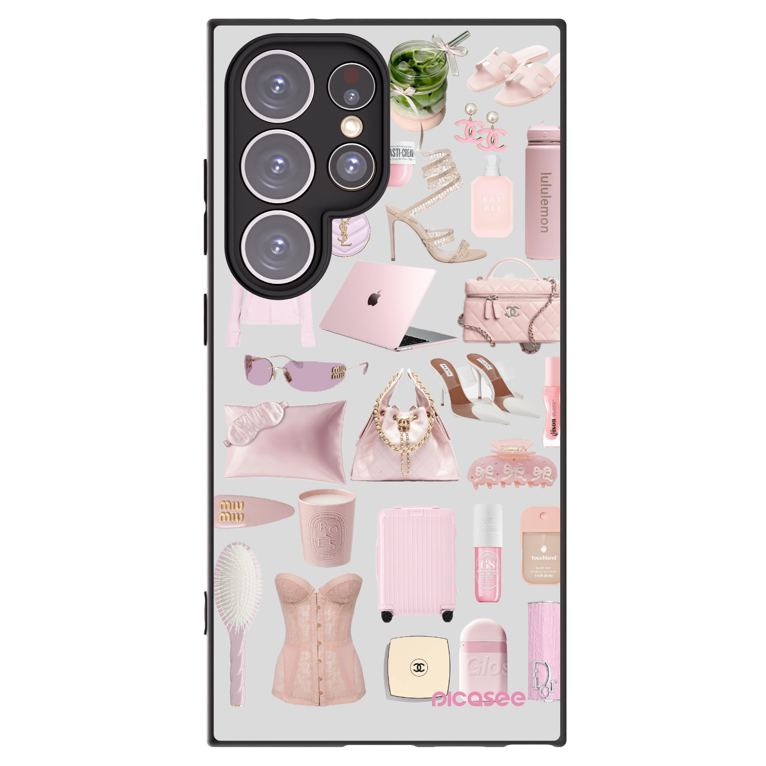 Picasee Μαύρη θήκη σιλικόνης για Samsung Galaxy S24 Ultra S928B 5G - Glam Babe