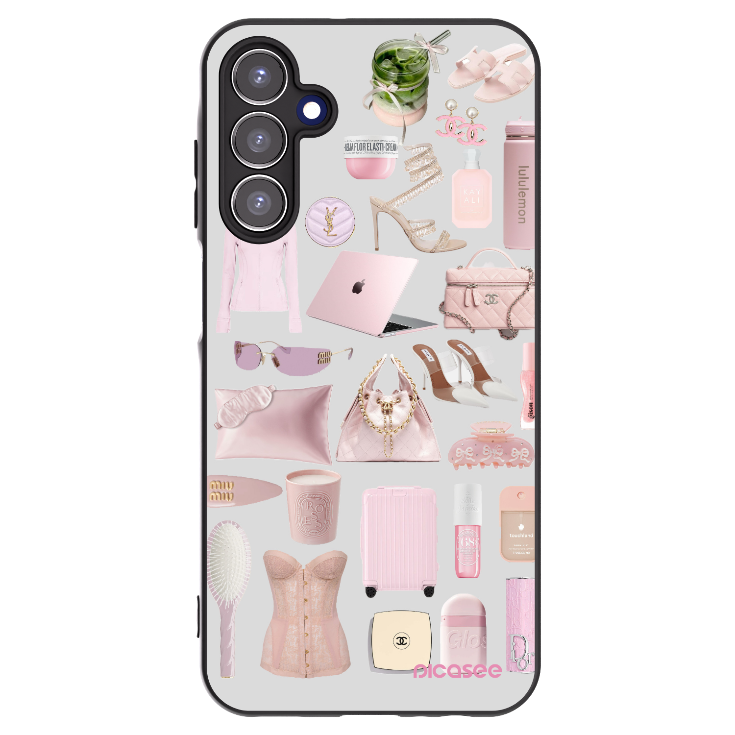 Picasee Μαύρη θήκη σιλικόνης για Samsung Galaxy A15 A155F 4G - Glam Babe