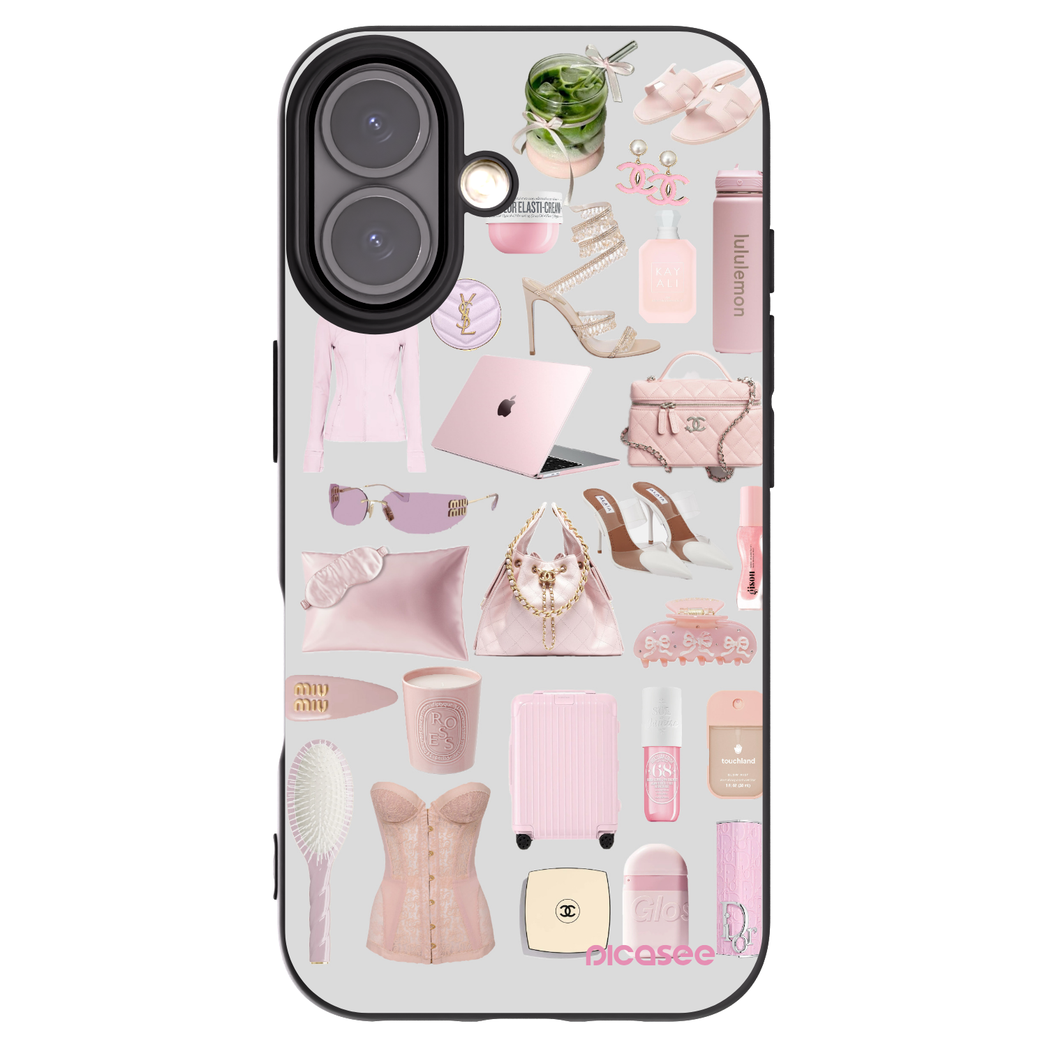 Picasee Μαύρη θήκη σιλικόνης για Apple iPhone 16 - Glam Babe
