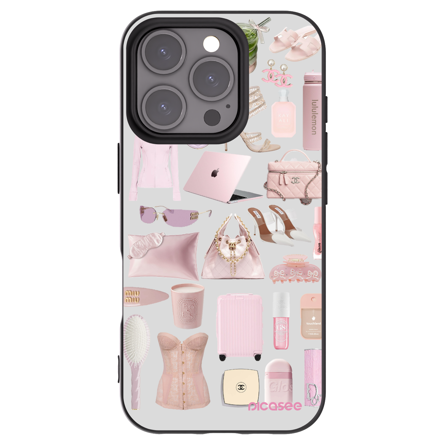 Picasee Μαύρη θήκη σιλικόνης για Apple iPhone 16 Pro - Glam Babe