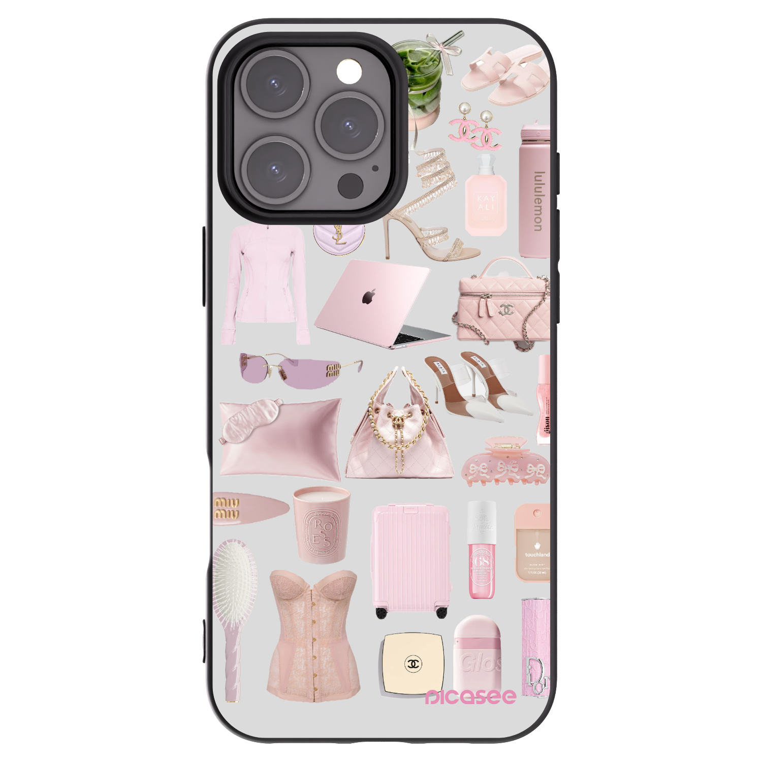 Picasee Μαύρη θήκη σιλικόνης για Apple iPhone 16 Pro Max - Glam Babe
