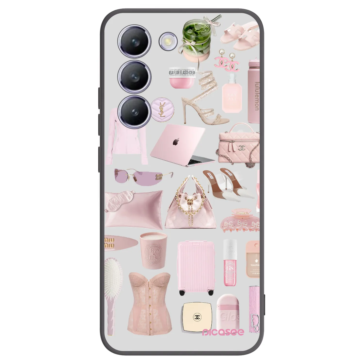 Picasee Μαύρη θήκη σιλικόνης για Vivo V40 SE 5G - Glam Babe