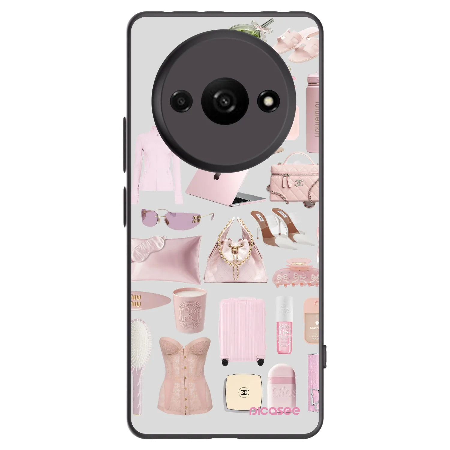 Picasee Μαύρη θήκη σιλικόνης για Xiaomi Redmi A3 - Glam Babe