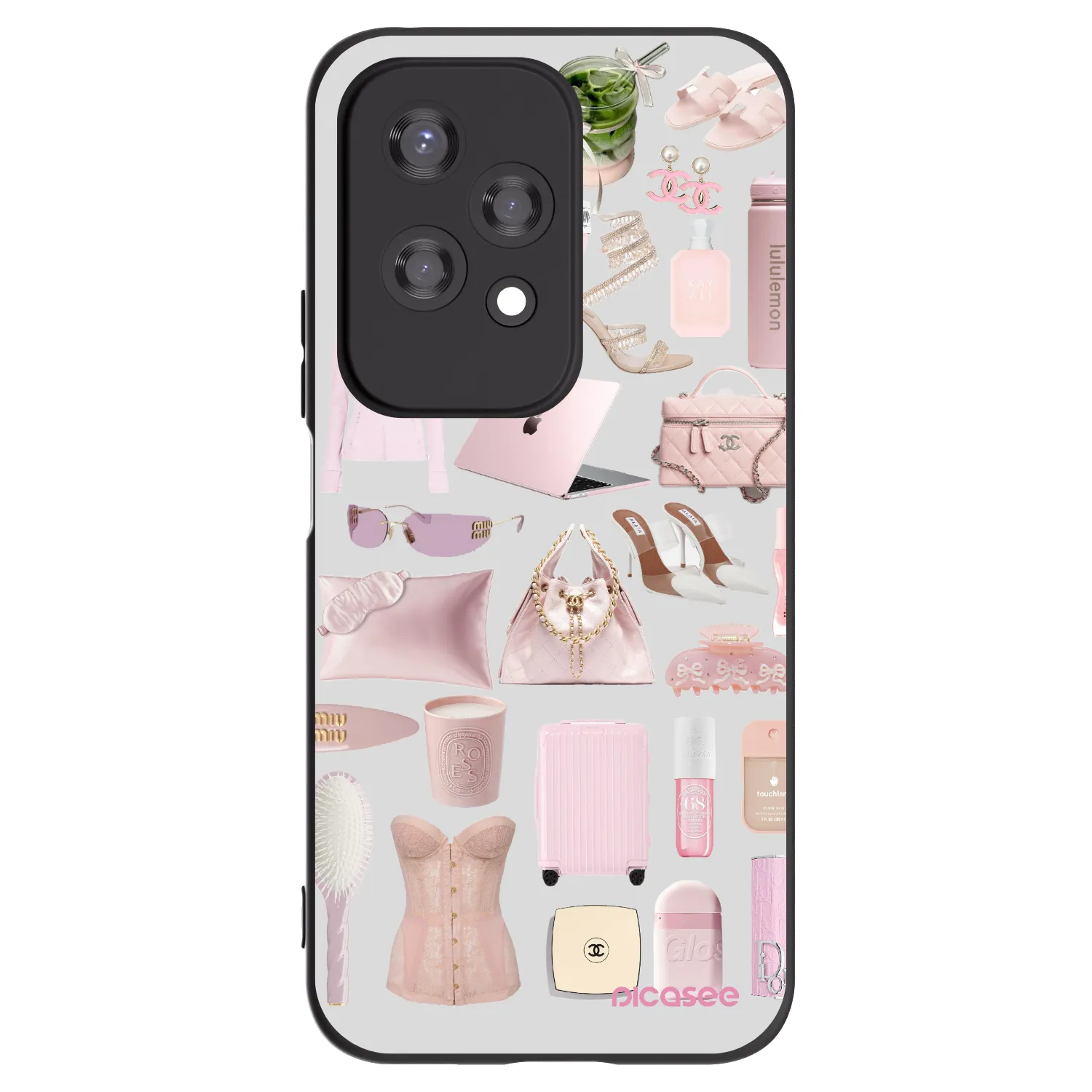 Picasee Μαύρη θήκη σιλικόνης για Honor 200 Lite - Glam Babe