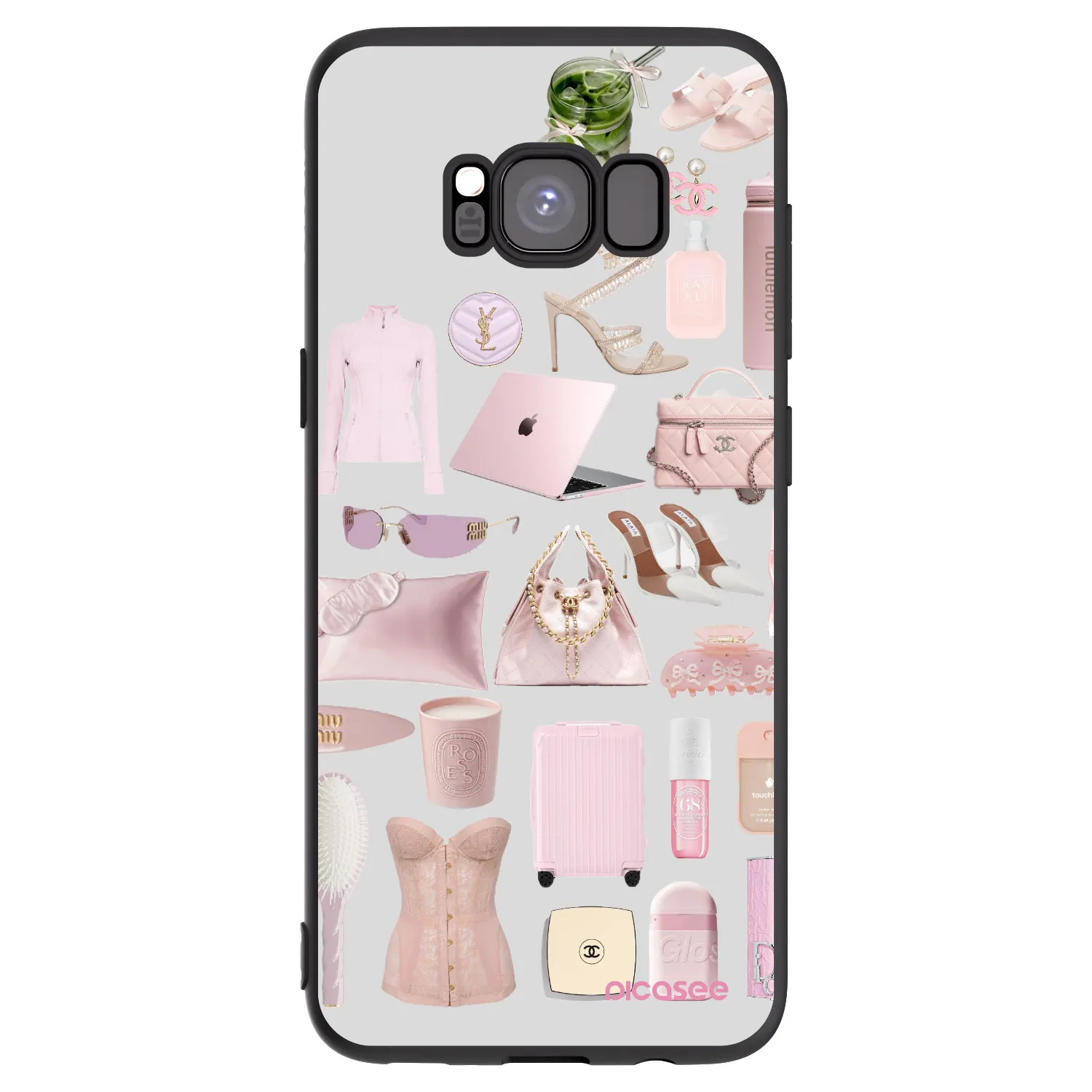Picasee Μαύρη θήκη σιλικόνης για Samsung Galaxy S8 G950F - Glam Babe