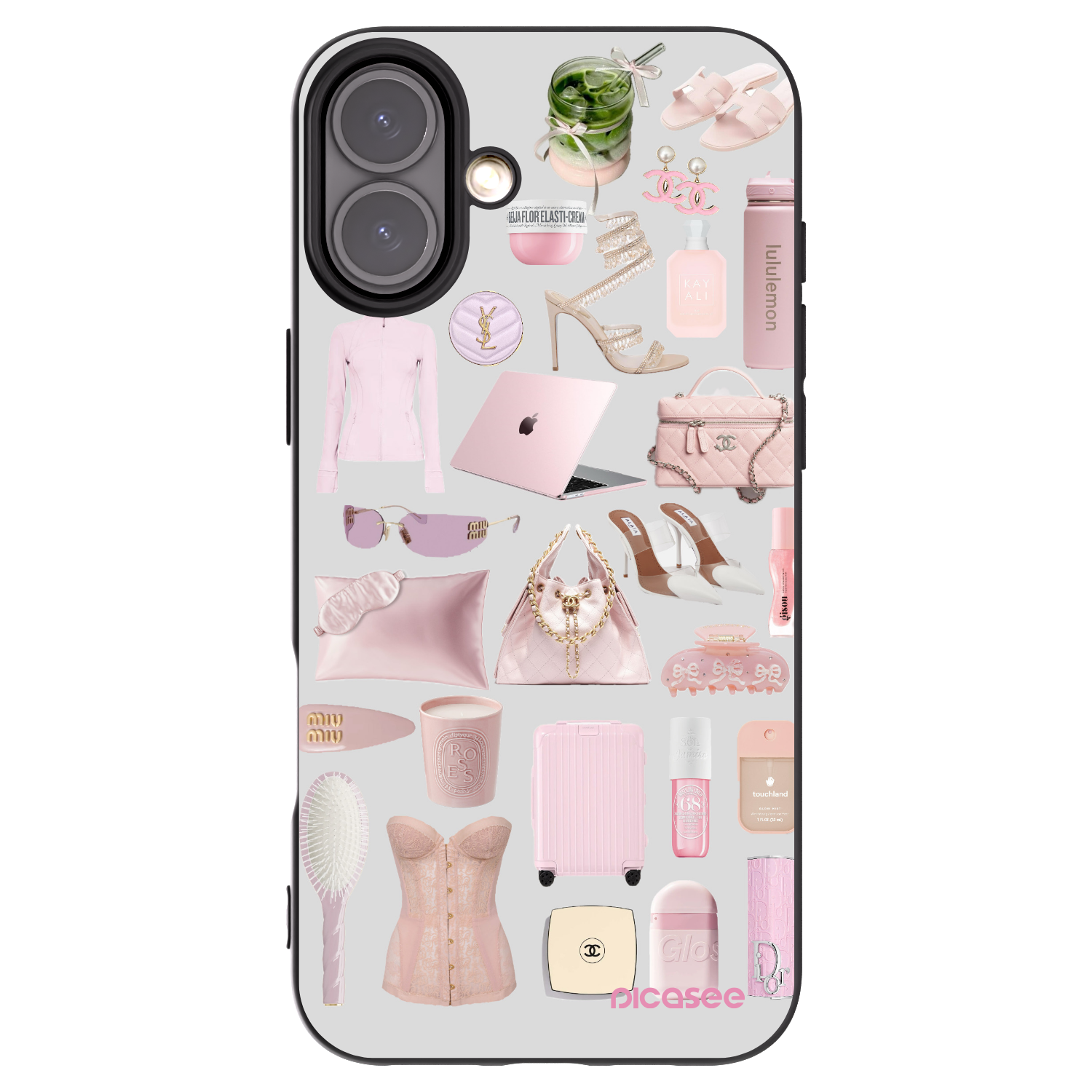 Picasee Μαύρη θήκη σιλικόνης για Apple iPhone 16 Plus - Glam Babe
