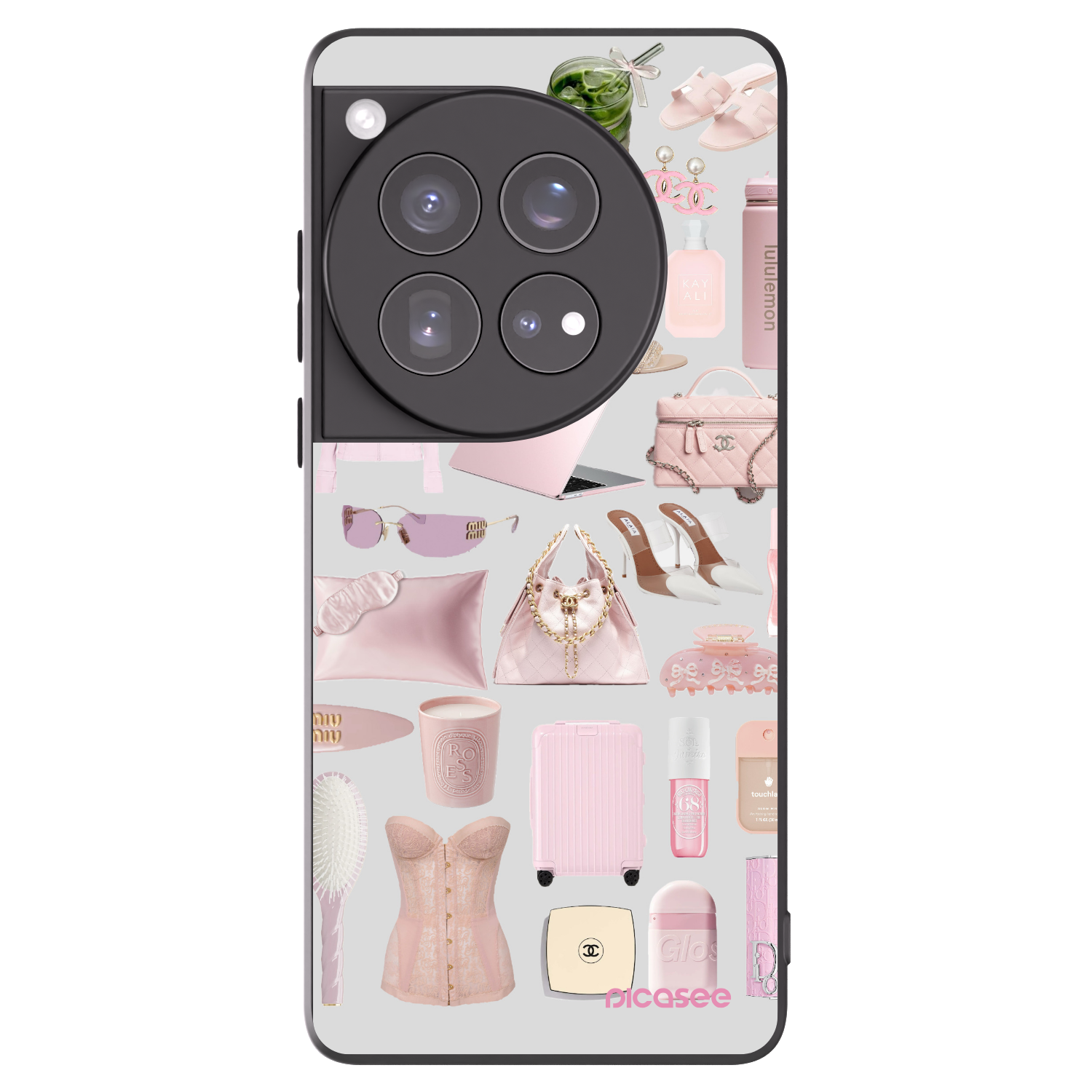 Picasee Μαύρη θήκη σιλικόνης για OnePlus 12 5G - Glam Babe