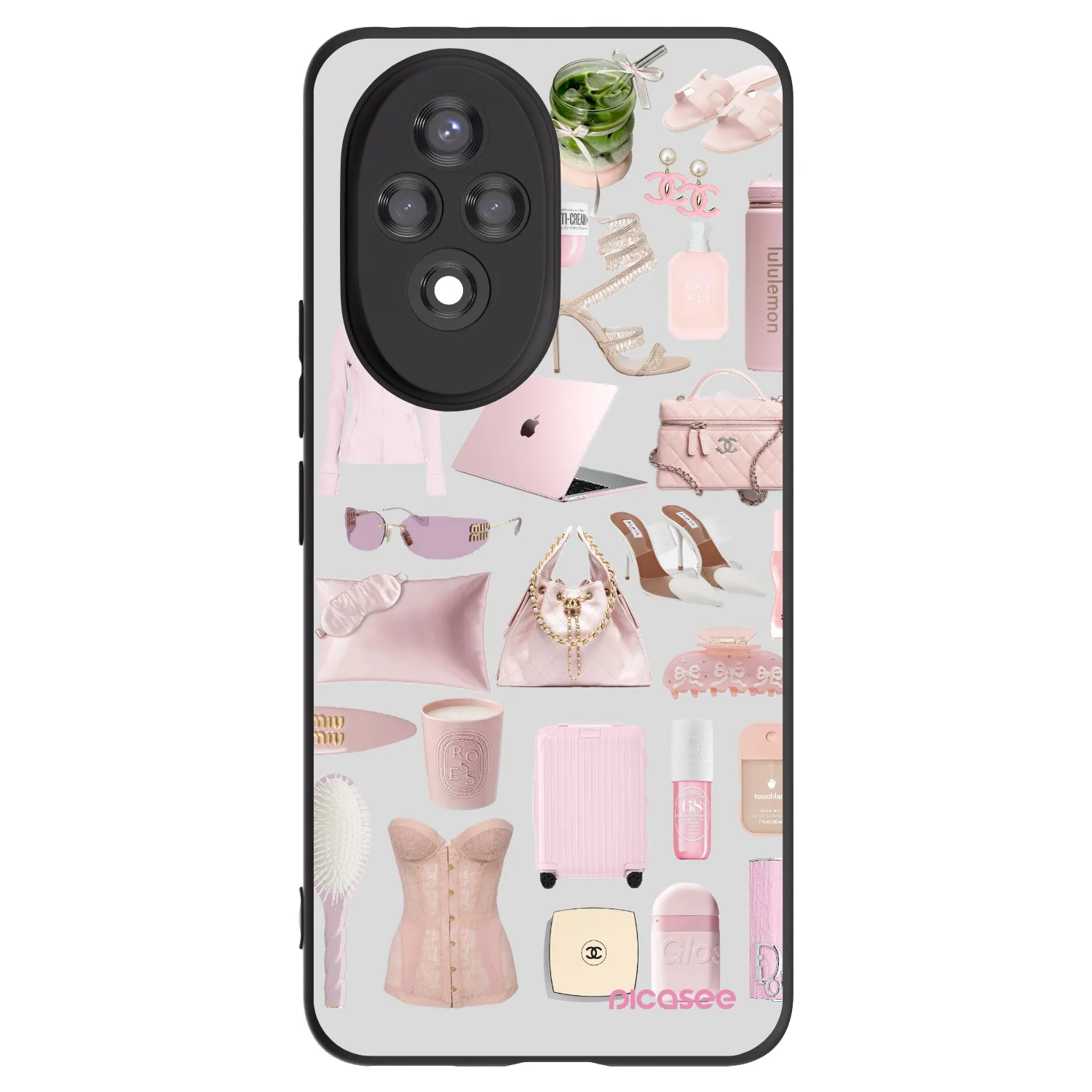 Picasee Μαύρη θήκη σιλικόνης για Honor 200 Pro 5G - Glam Babe