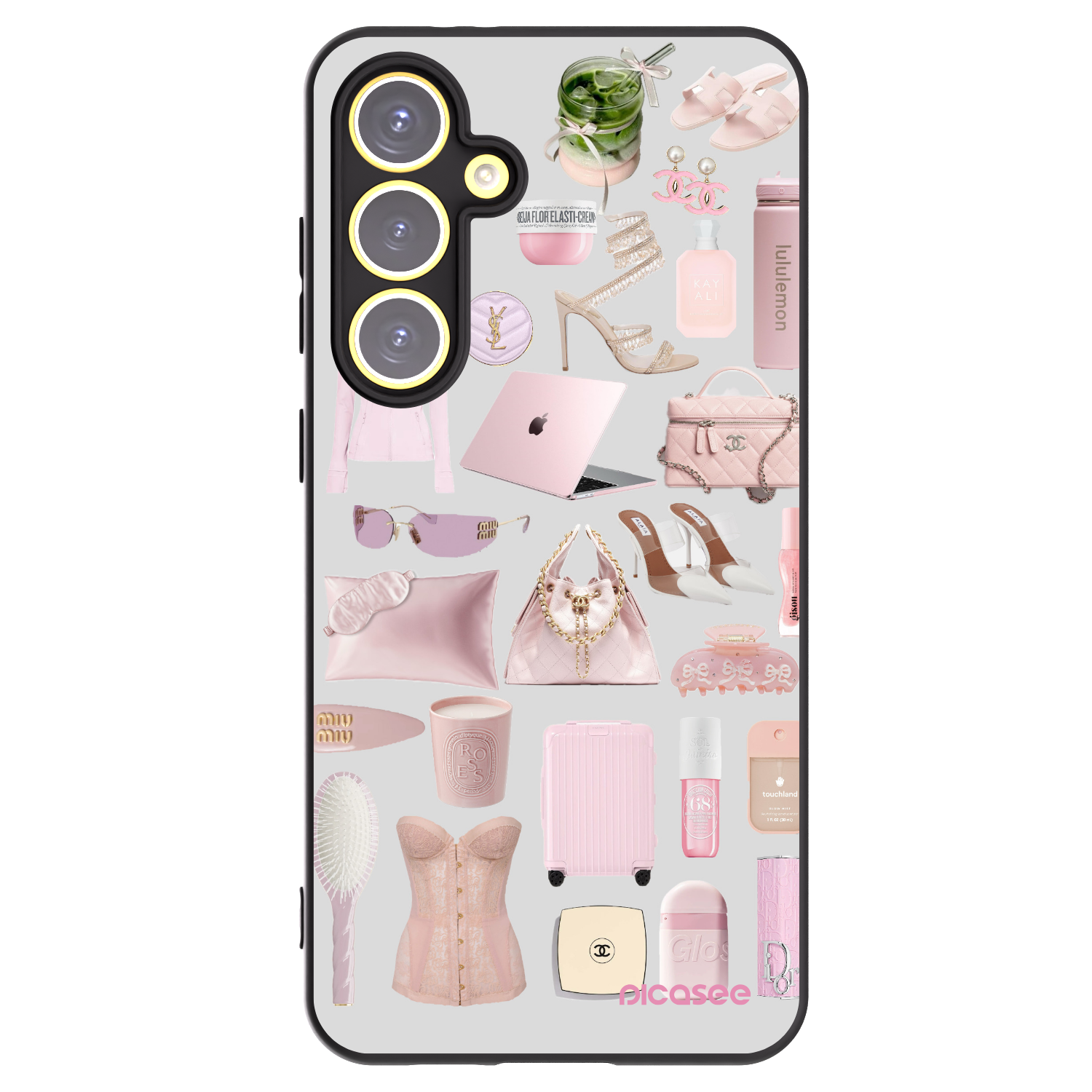 Picasee Μαύρη θήκη σιλικόνης για Samsung Galaxy S24 FE S721B - Glam Babe