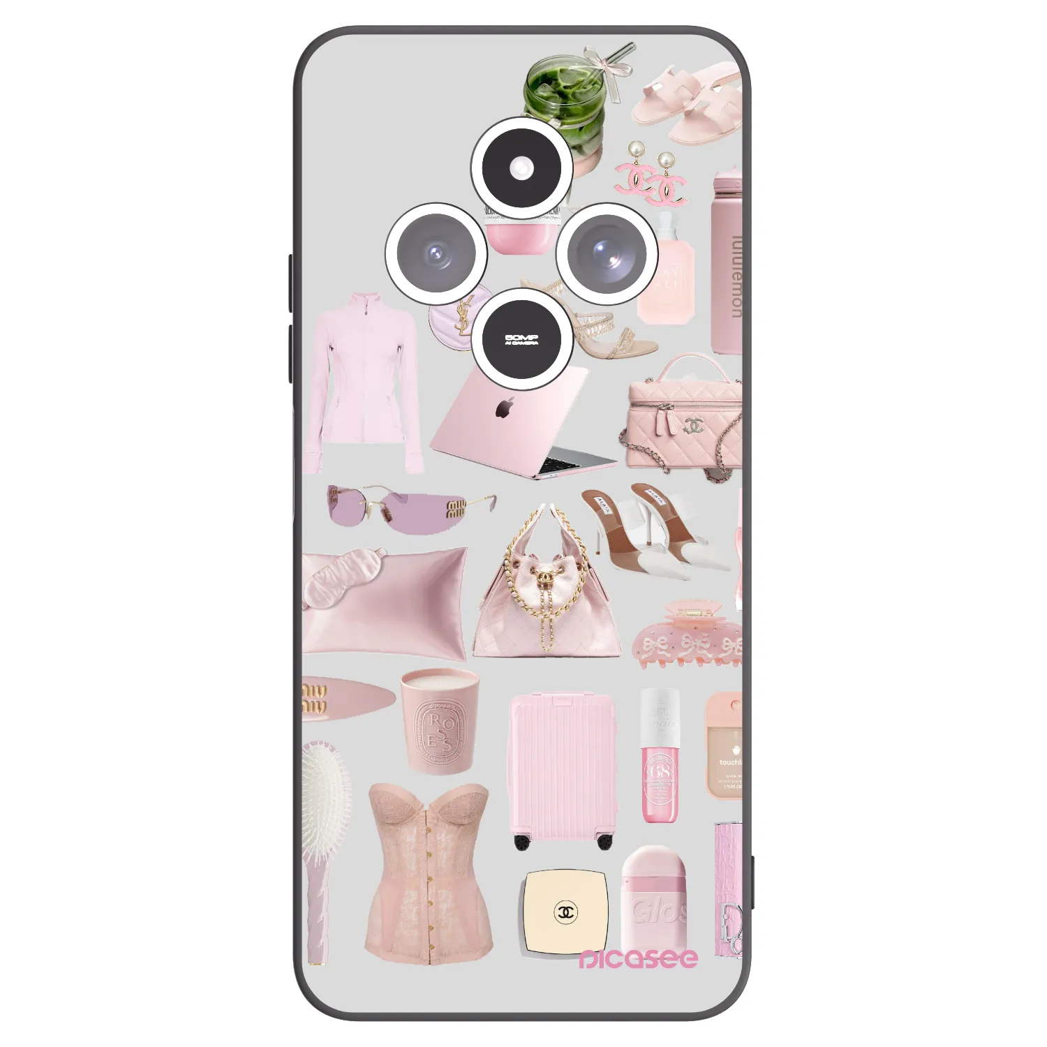 Picasee Μαύρη θήκη σιλικόνης για Xiaomi Redmi 14C - Glam Babe