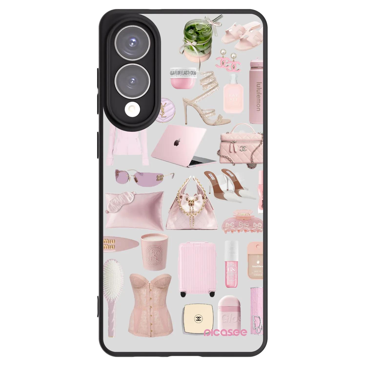 Picasee Μαύρη θήκη σιλικόνης για Samsung Galaxy S25 Edge 5G - Glam Babe