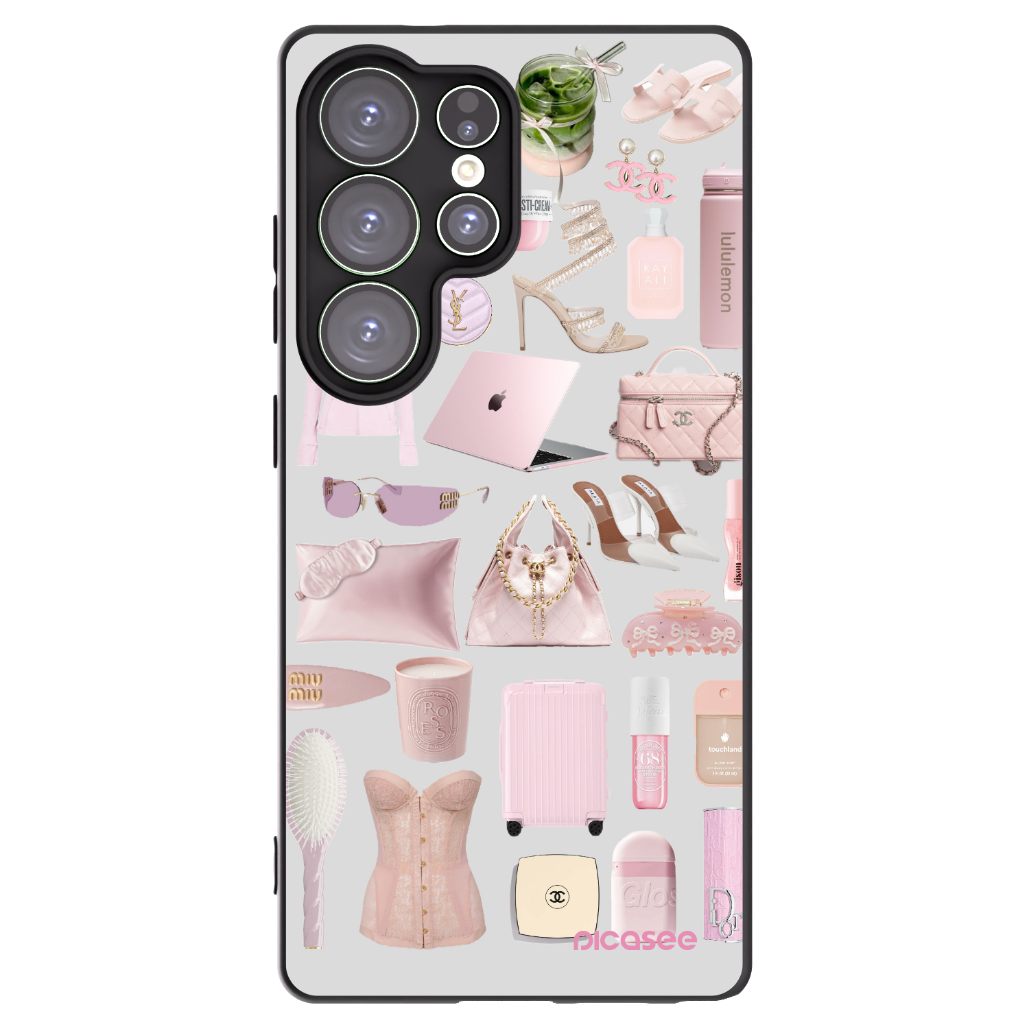 Picasee Μαύρη θήκη σιλικόνης για Samsung Galaxy S25 Ultra 5G - Glam Babe