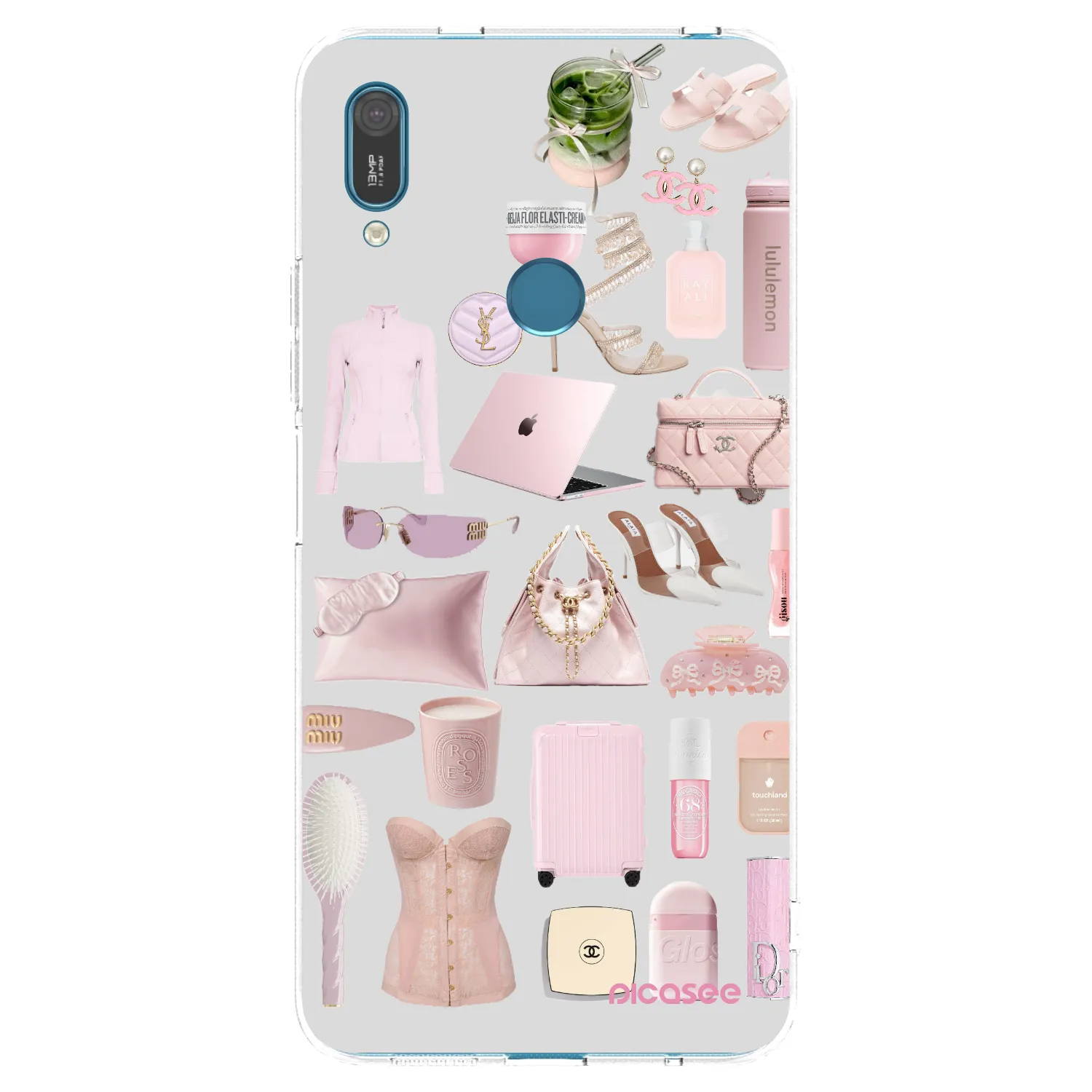 Picasee διαφανής θήκη σιλικόνης Huawei Y7 2019 - Glam Babe