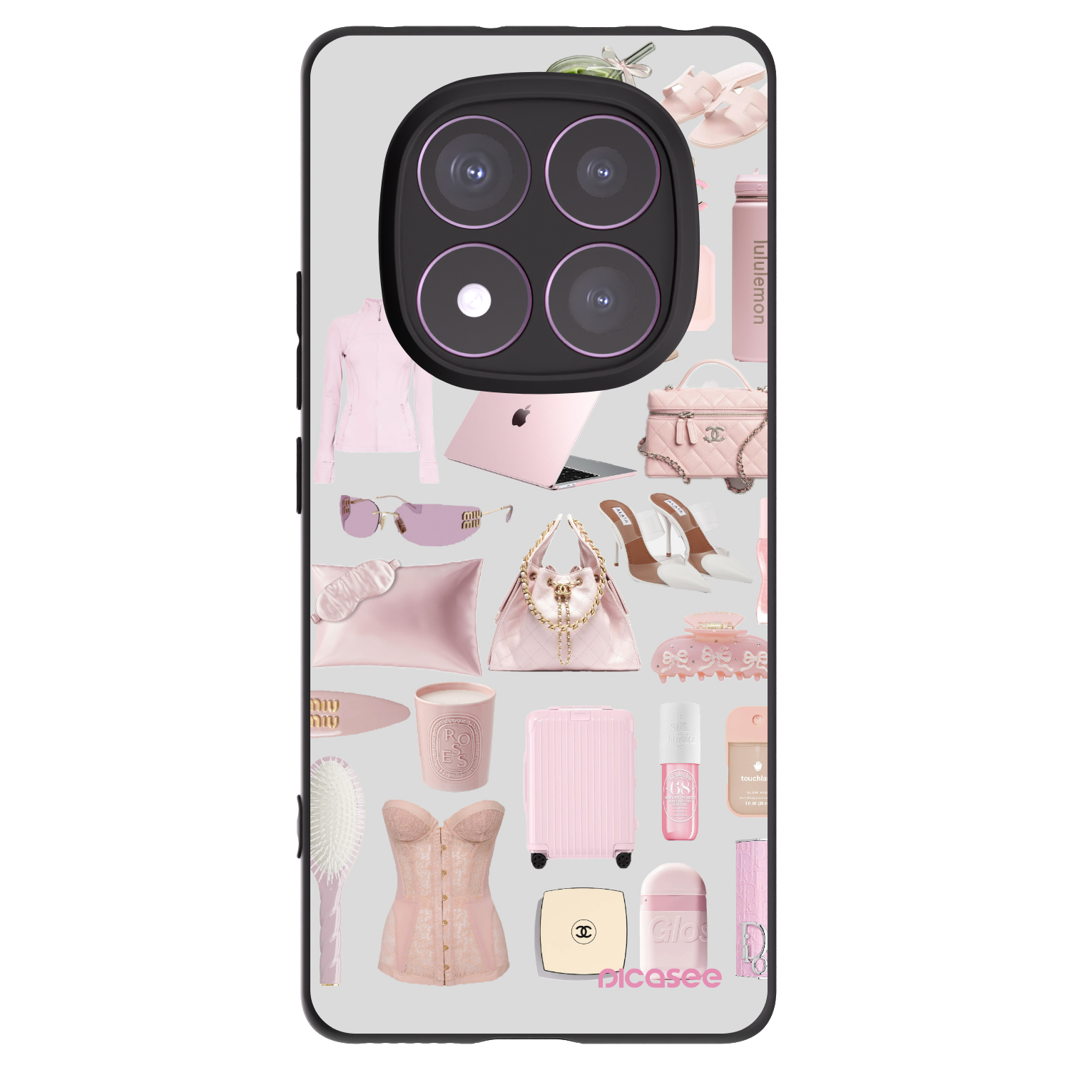 Picasee Μαύρη θήκη σιλικόνης για Xiaomi Redmi Note 14 Pro 4G - Glam Babe