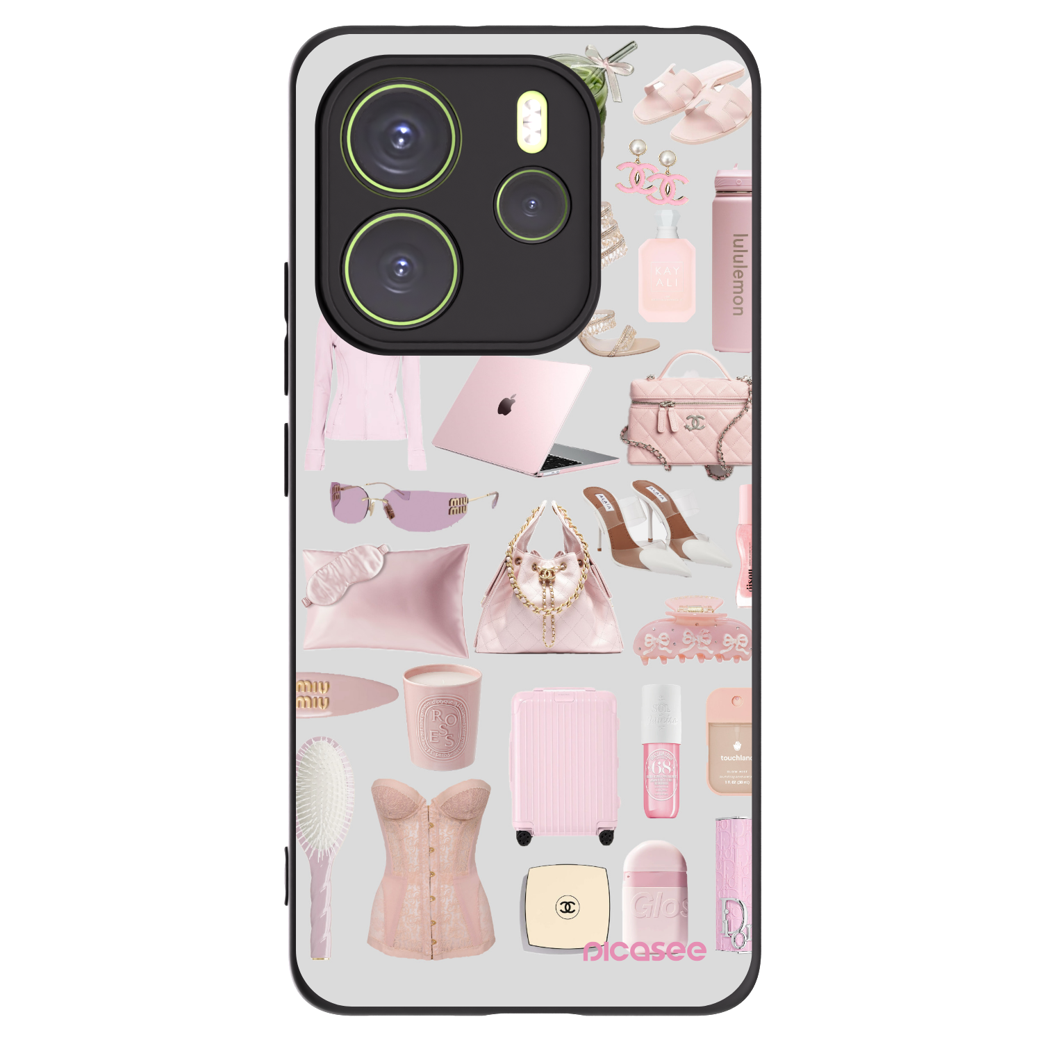 Picasee Μαύρη θήκη σιλικόνης για Xiaomi Redmi Note 14 4G - Glam Babe