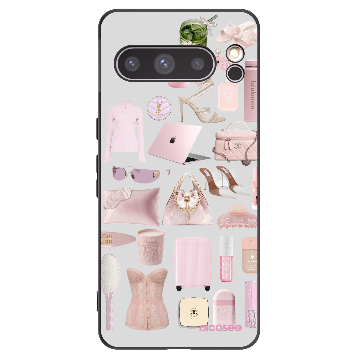 Picasee Μαύρη θήκη σιλικόνης για Google Pixel 8 Pro - Glam Babe