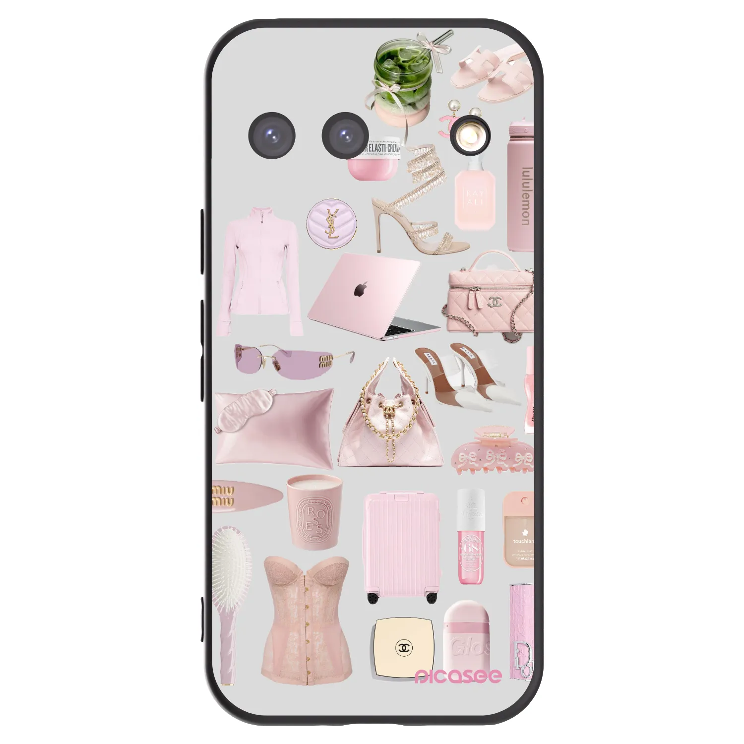 Picasee Μαύρη θήκη σιλικόνης για Google Pixel 9 - Glam Babe