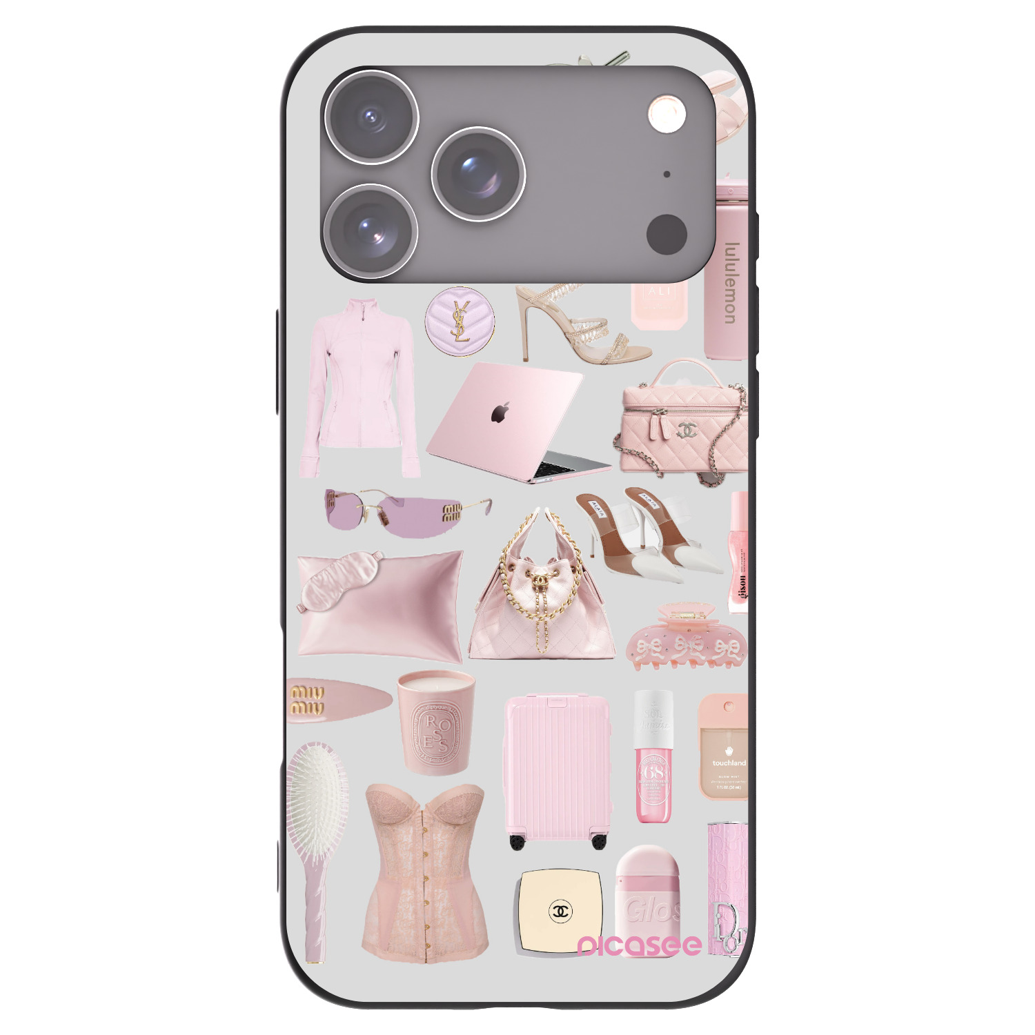 Picasee Μαύρη θήκη σιλικόνης για Apple iPhone 17 Pro Max - Glam Babe