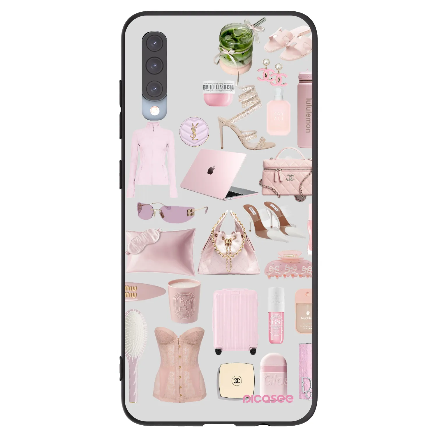 Picasee Μαύρη θήκη σιλικόνης για Samsung Galaxy A70 A705F - Glam Babe