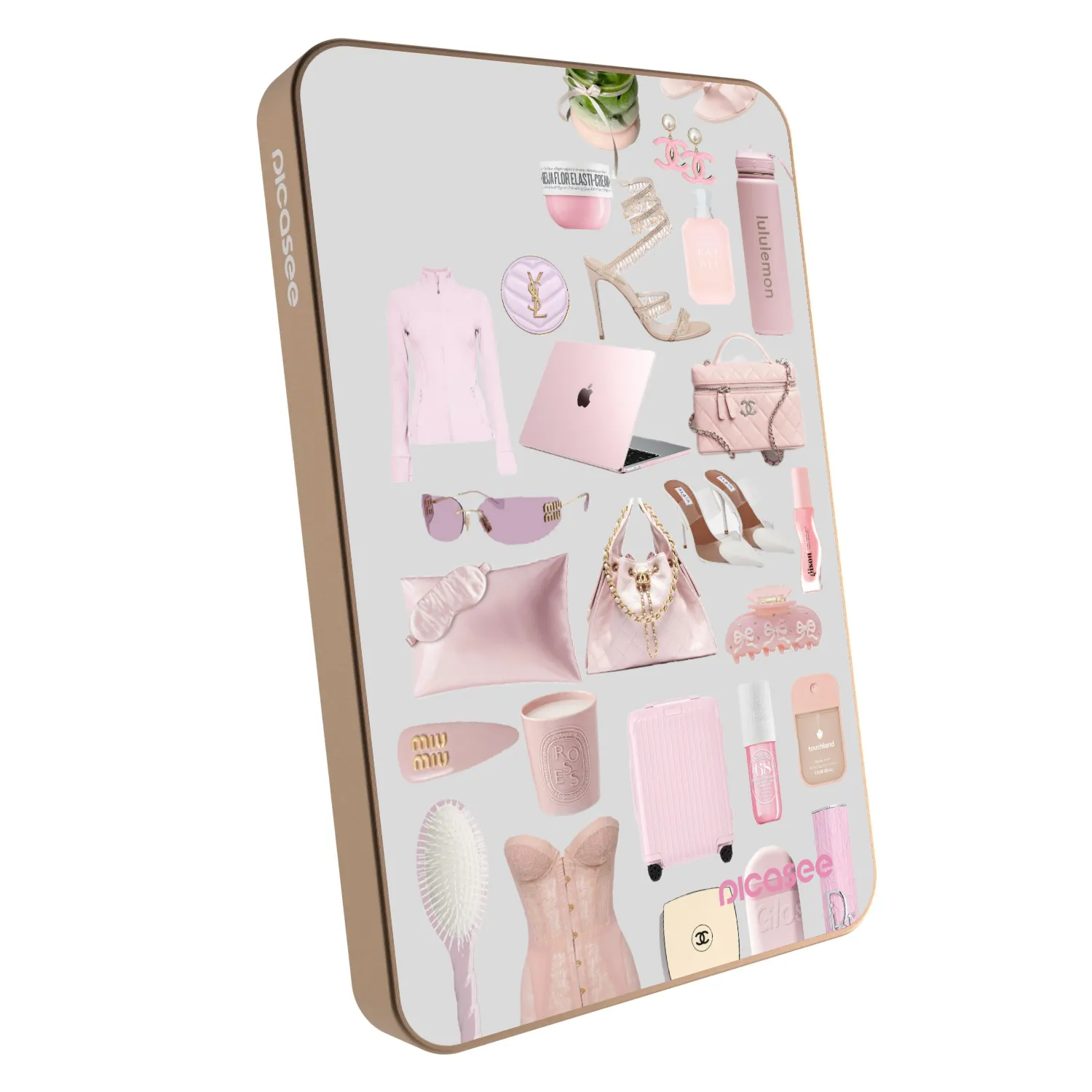 Picasee Powerbank με MagSafe 5 000 mAh Χρυσαφένιος - Glam Babe