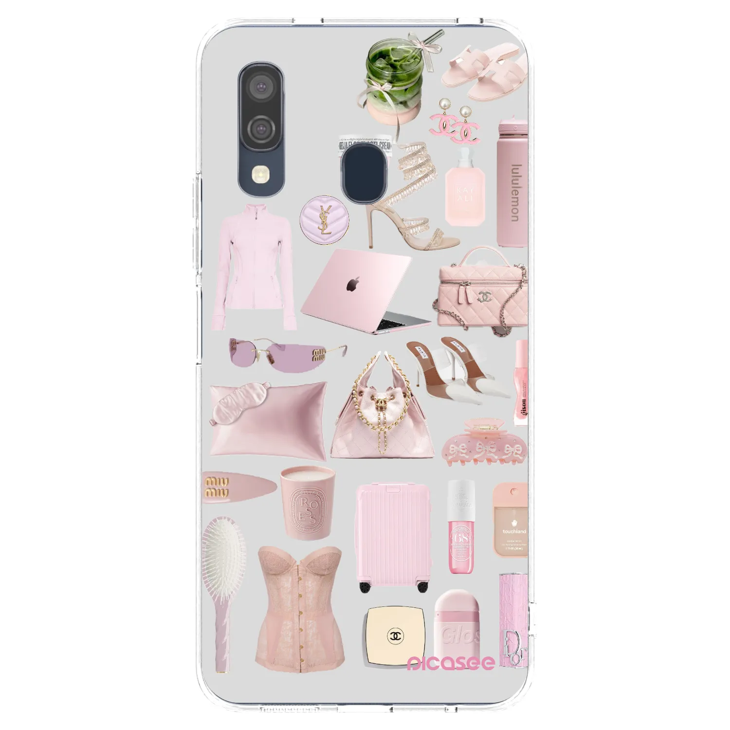 Picasee διαφανής θήκη σιλικόνης Samsung Galaxy A40 A405F - Glam Babe