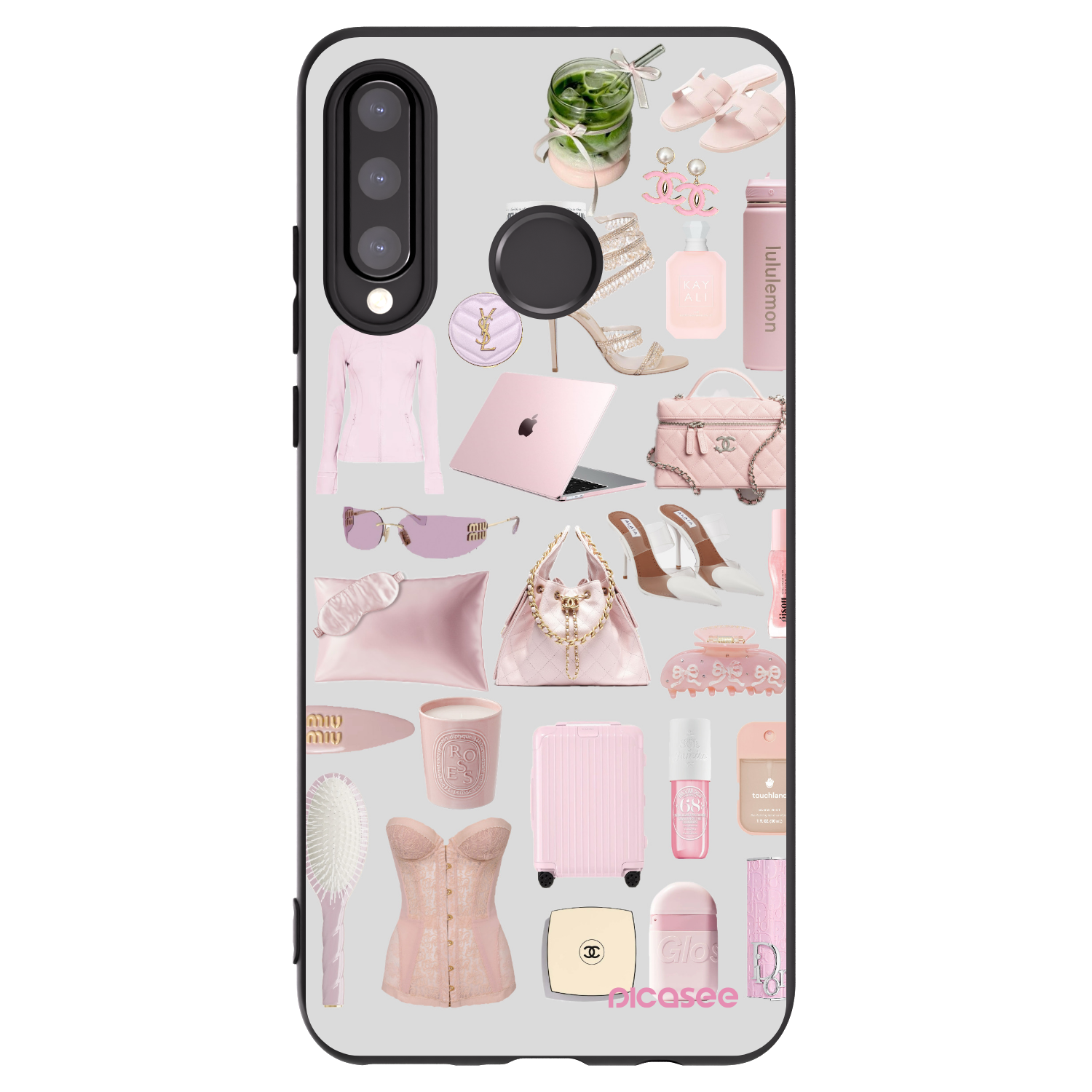 Picasee Μαύρη θήκη σιλικόνης για Huawei P30 Lite - Glam Babe