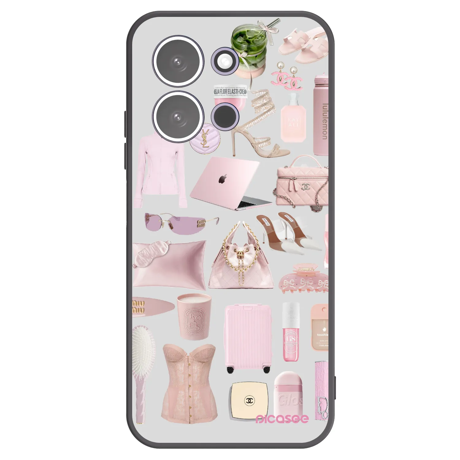 Picasee Μαύρη θήκη σιλικόνης για Xiaomi Redmi 15C 5G - Glam Babe