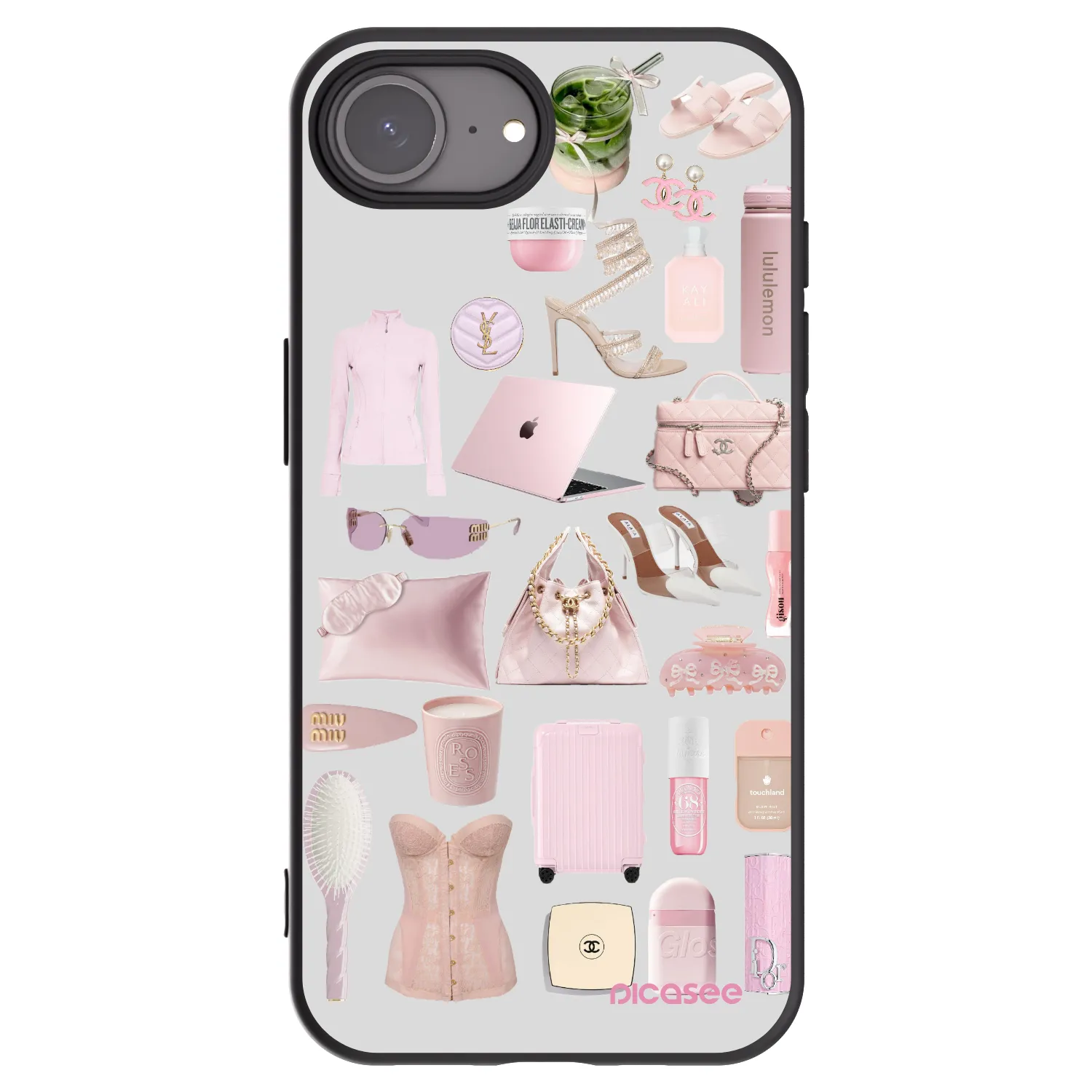 Picasee Μαύρη θήκη σιλικόνης για Apple iPhone 17e - Glam Babe
