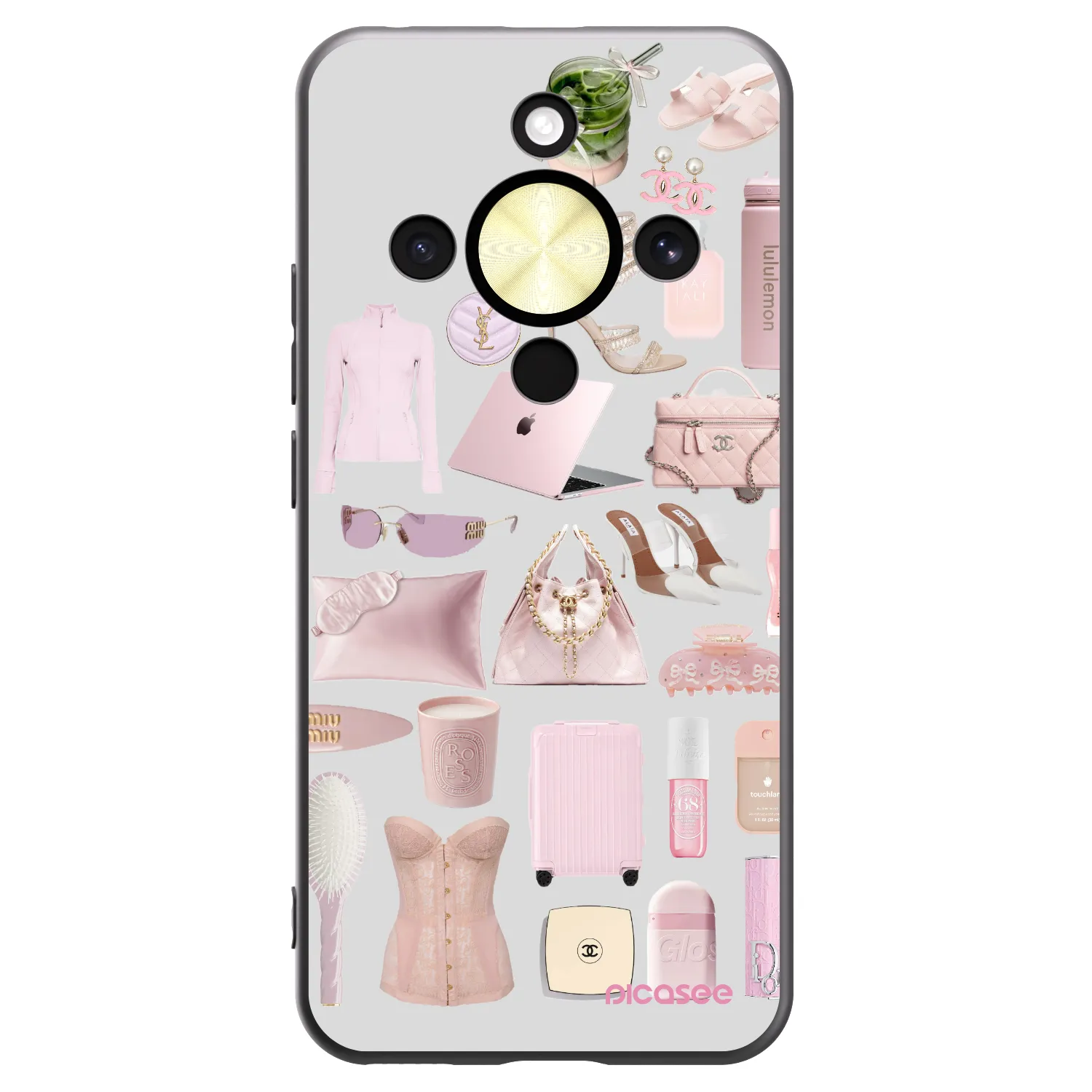 Picasee Μαύρη θήκη σιλικόνης για Honor Magic8 Lite 5G - Glam Babe