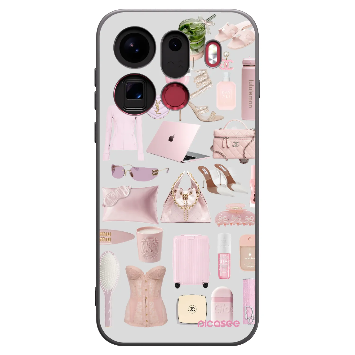 Picasee Μαύρη θήκη σιλικόνης για OPPO Find X9 Pro - Glam Babe